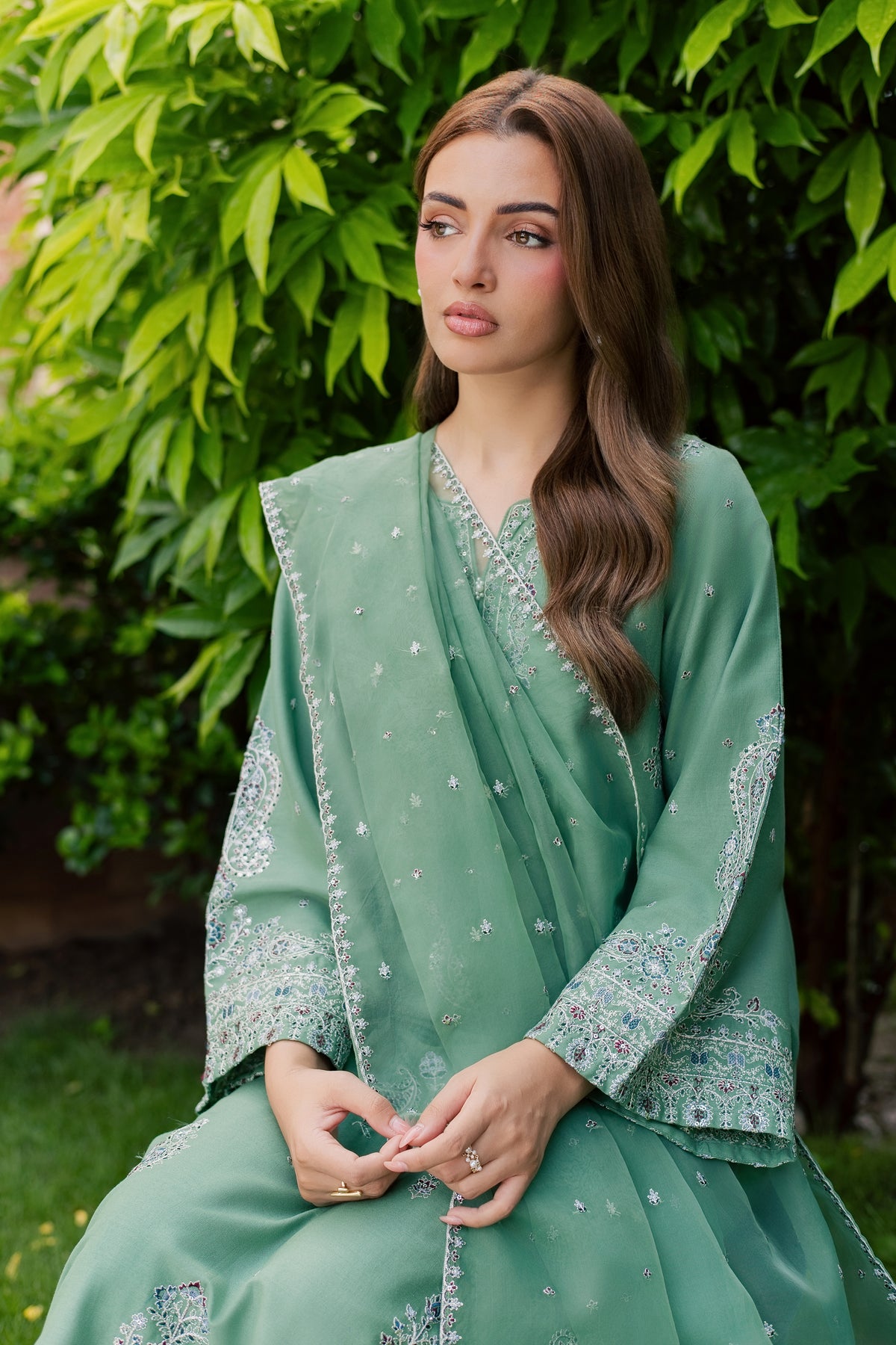 Sea Java 3Pc - Embroidered Khaddar Pret