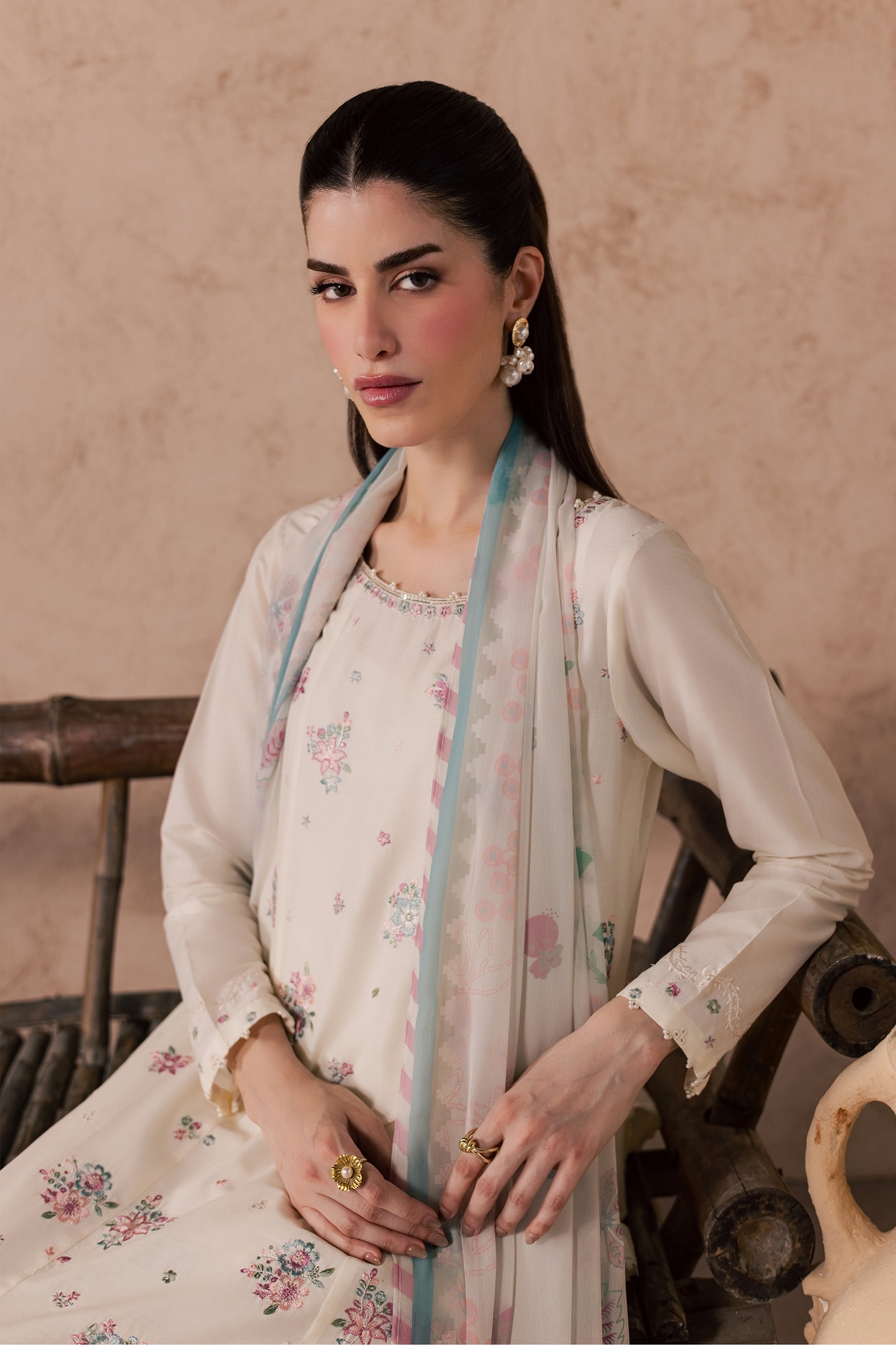 Zubariya 3Pc - Embroidered Lawn Dress