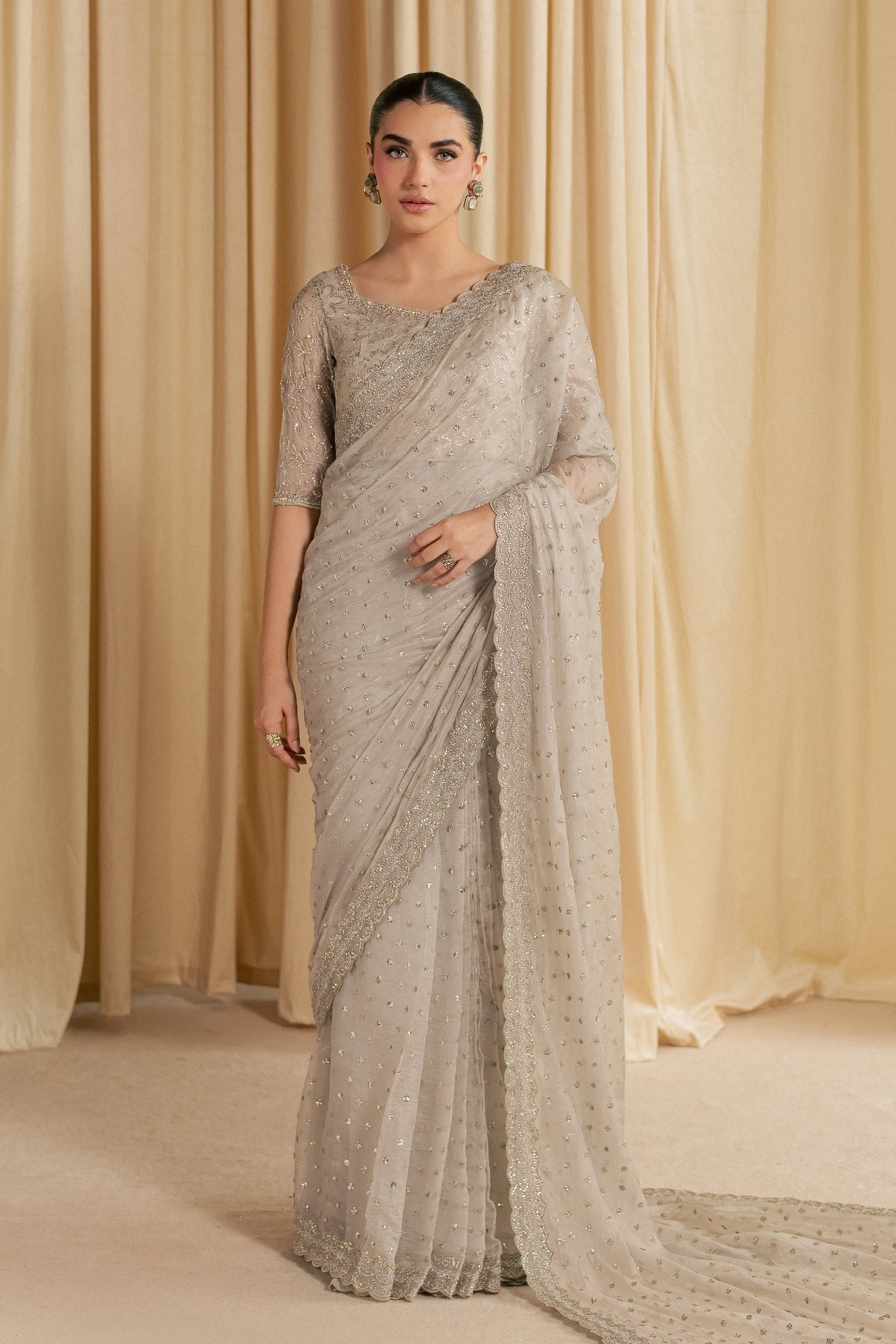 Khuwab Sarree 3Pc - Festive Luxe Pret
