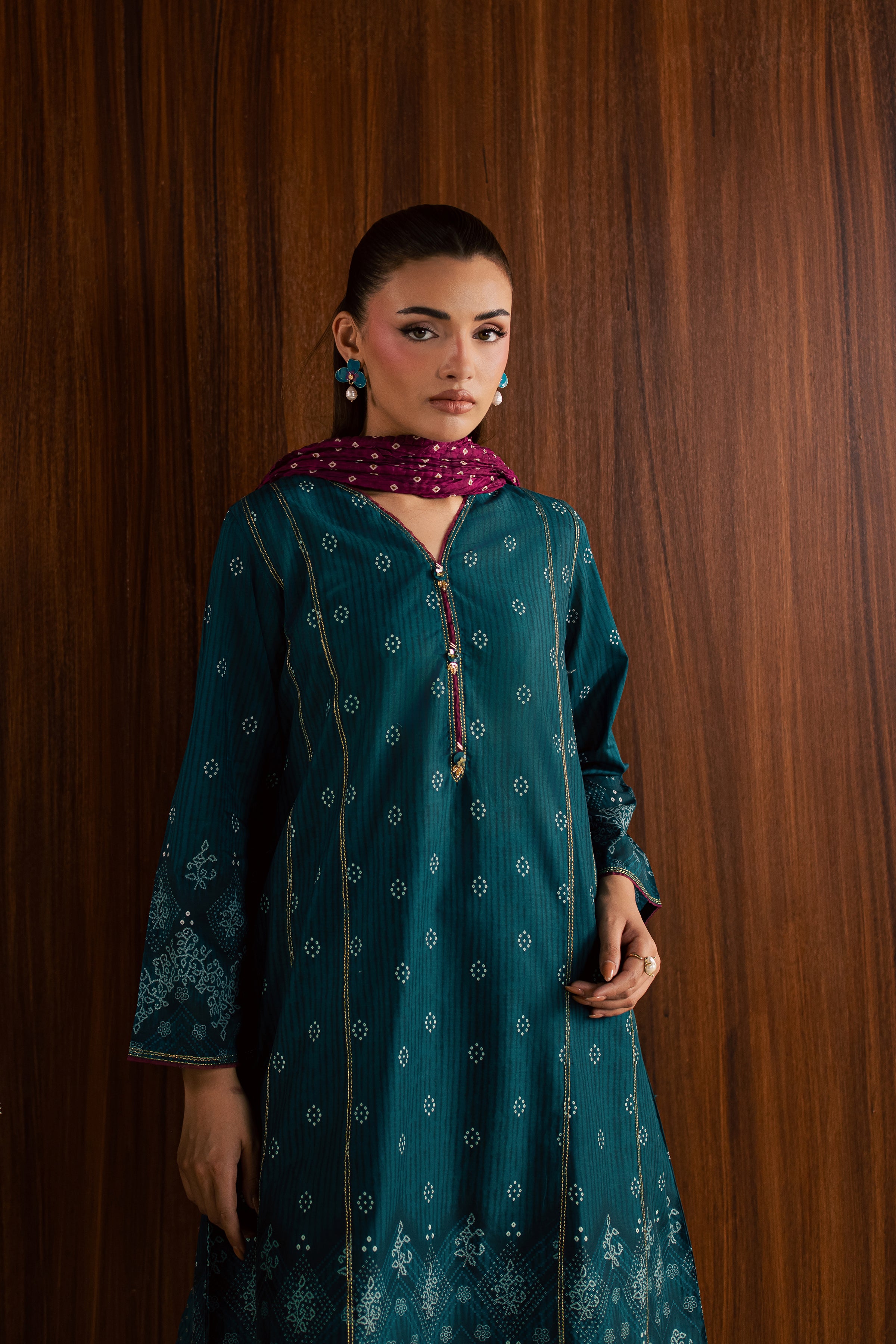 Wybe 3Pc - Printed Lawn Dress