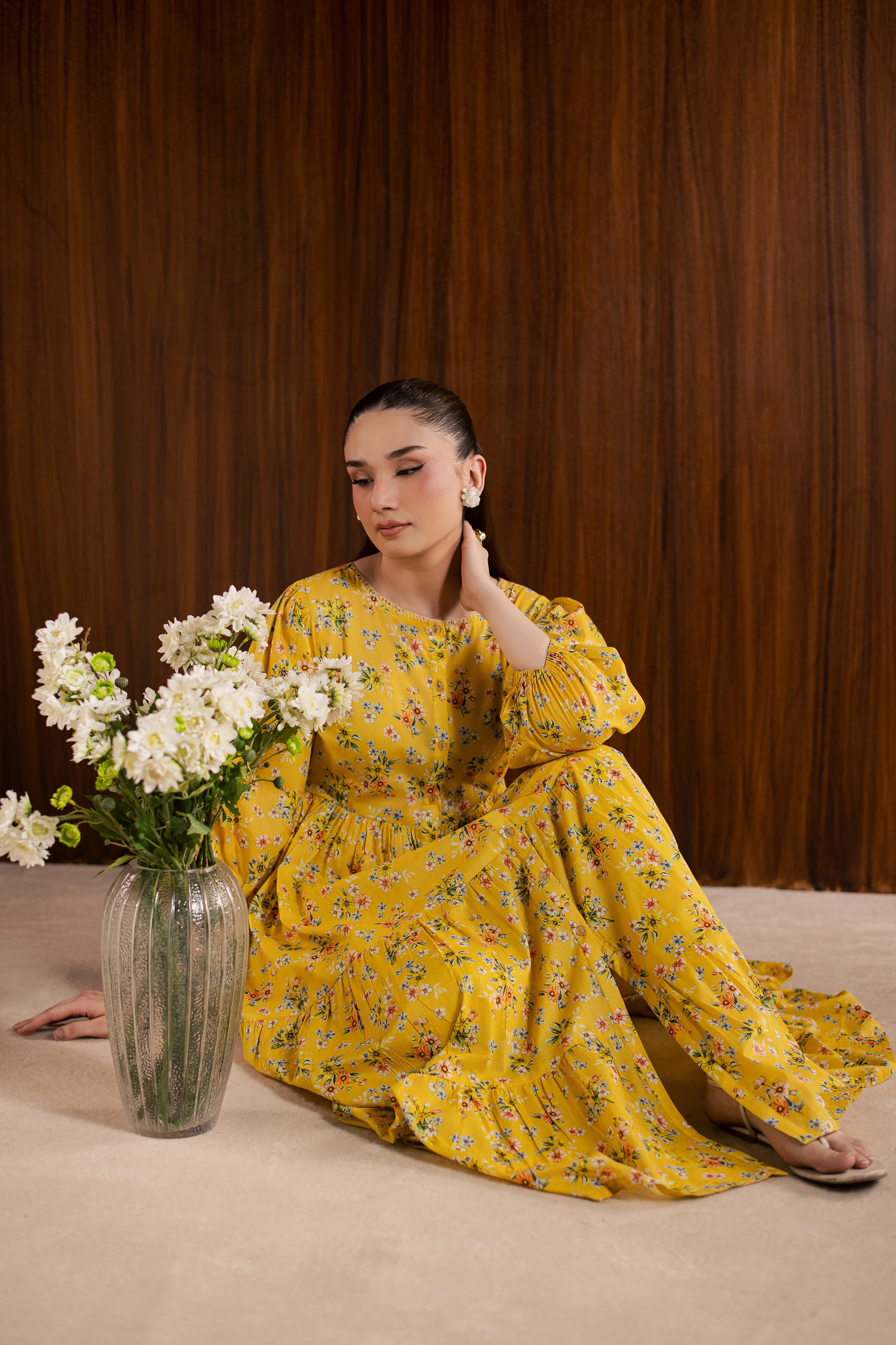 Butter Cup 2Pc - Printed Lawn Dress