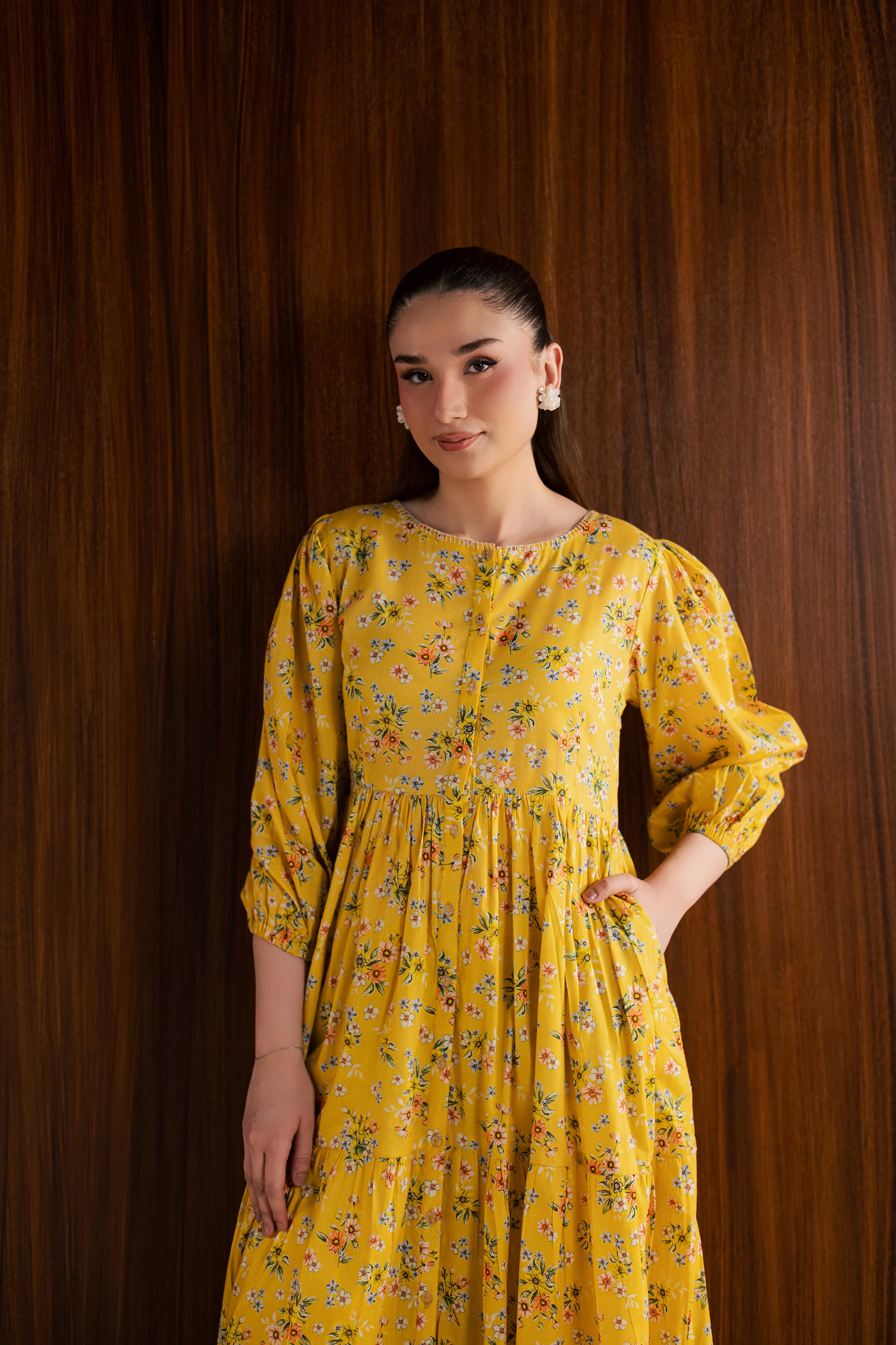 Butter Cup 2Pc - Printed Lawn Dress
