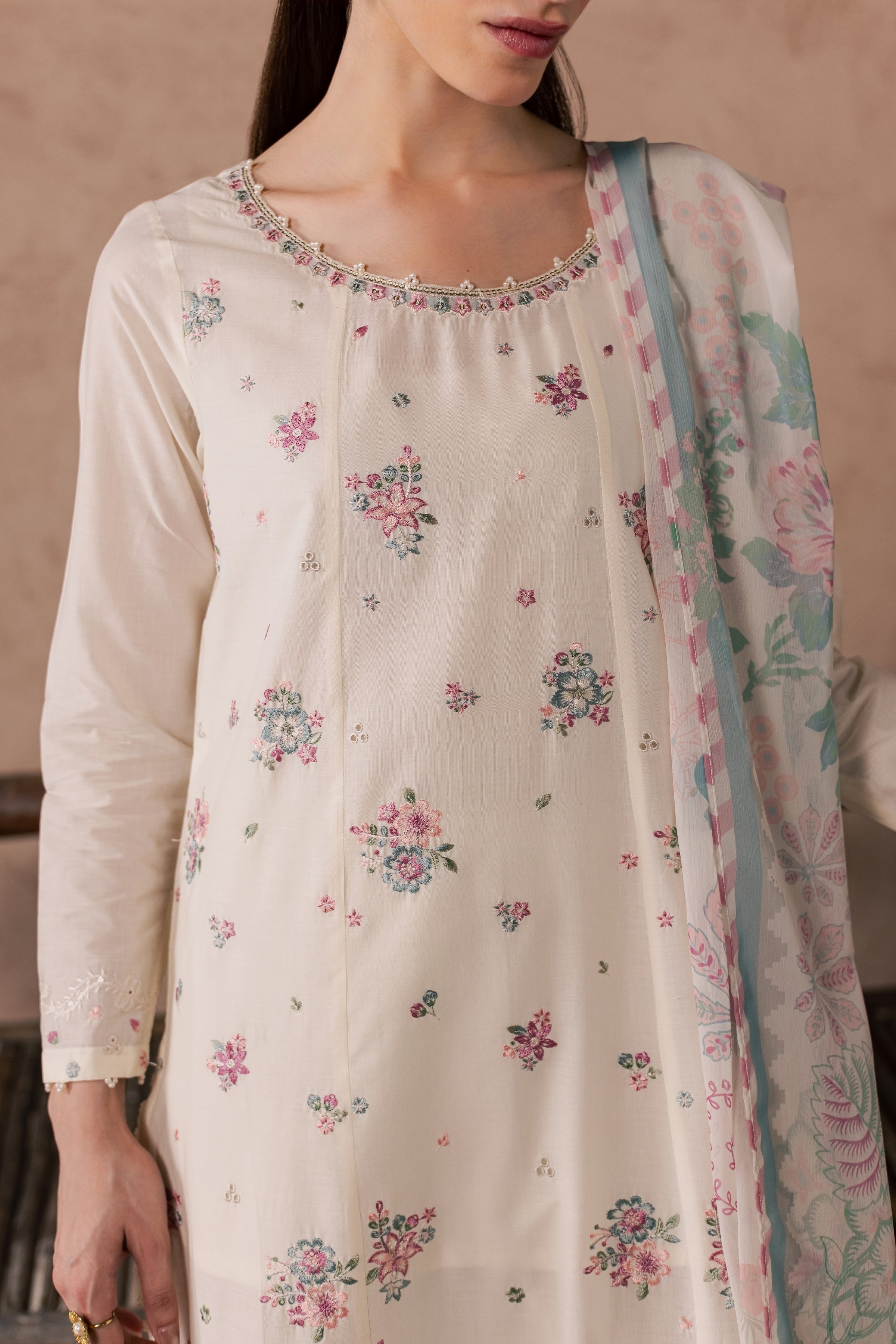Zubariya 3Pc - Embroidered Lawn Dress