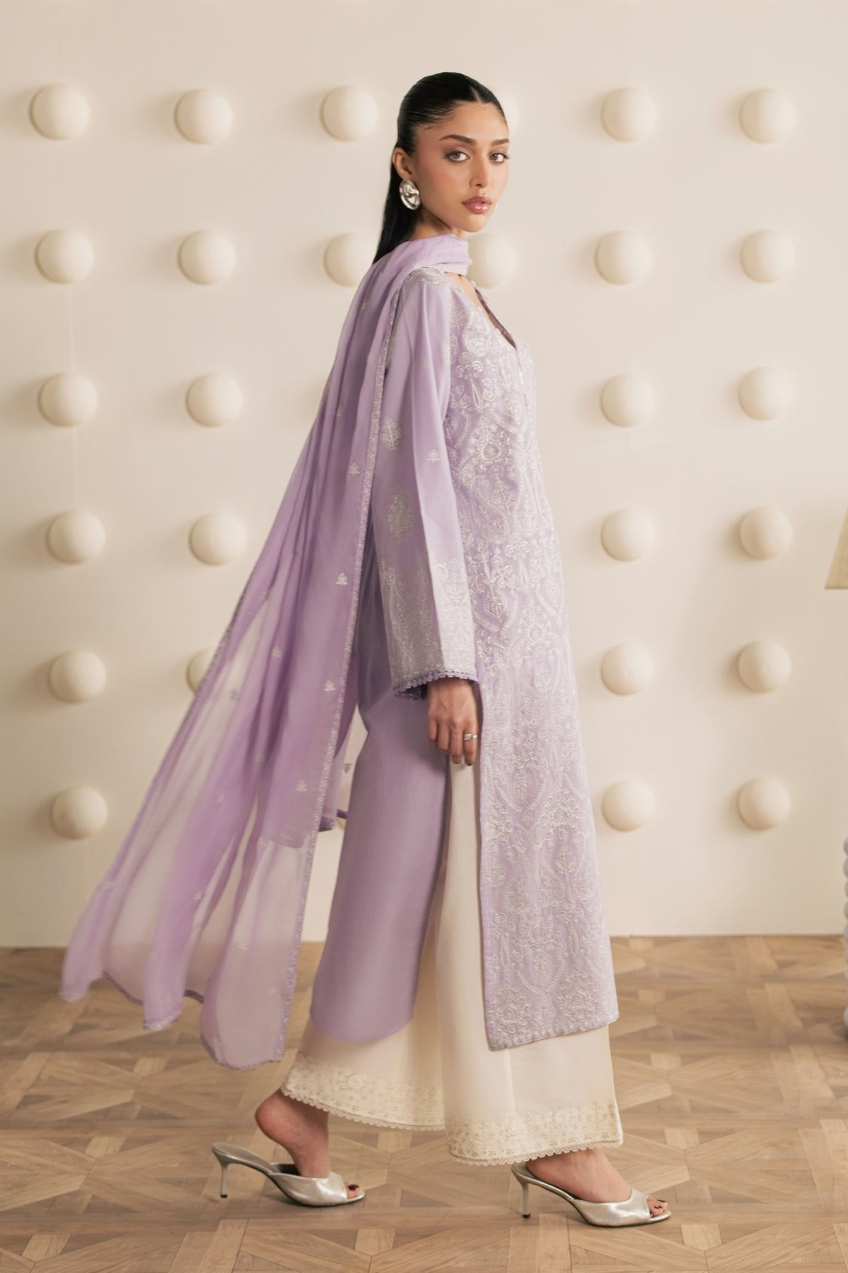 Silwat 3Pc - Embroidered Cambric Pret