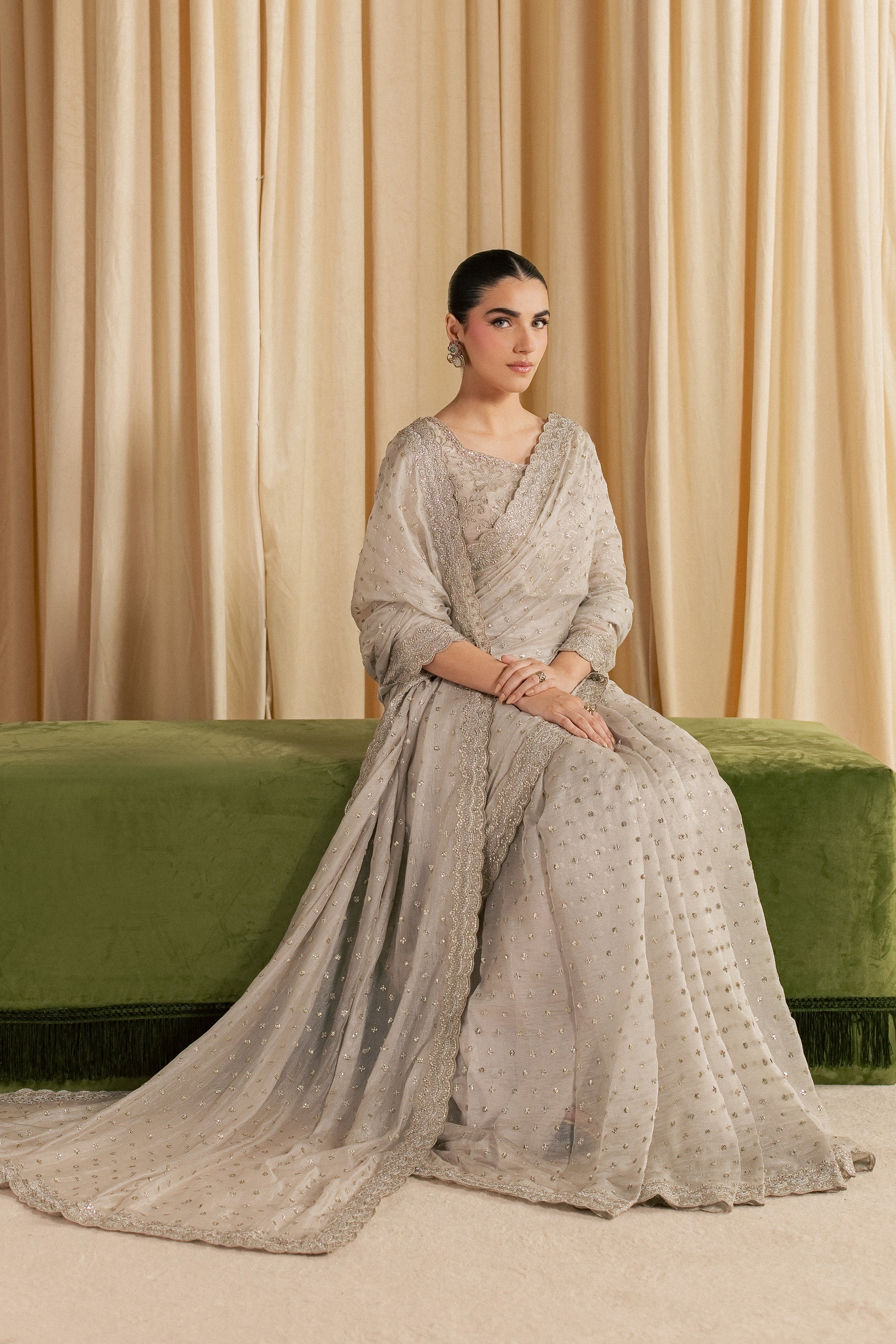 Khuwab Sarree 3Pc - Festive Luxe Pret