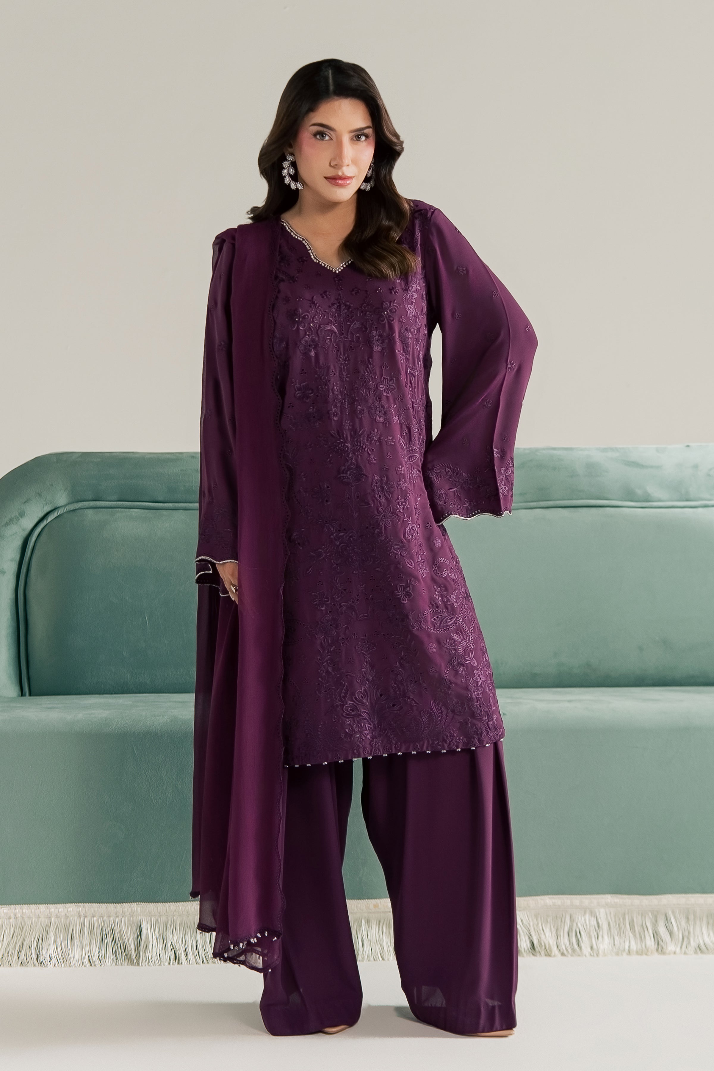 Noushay 3Pc - Festive Luxe Pret