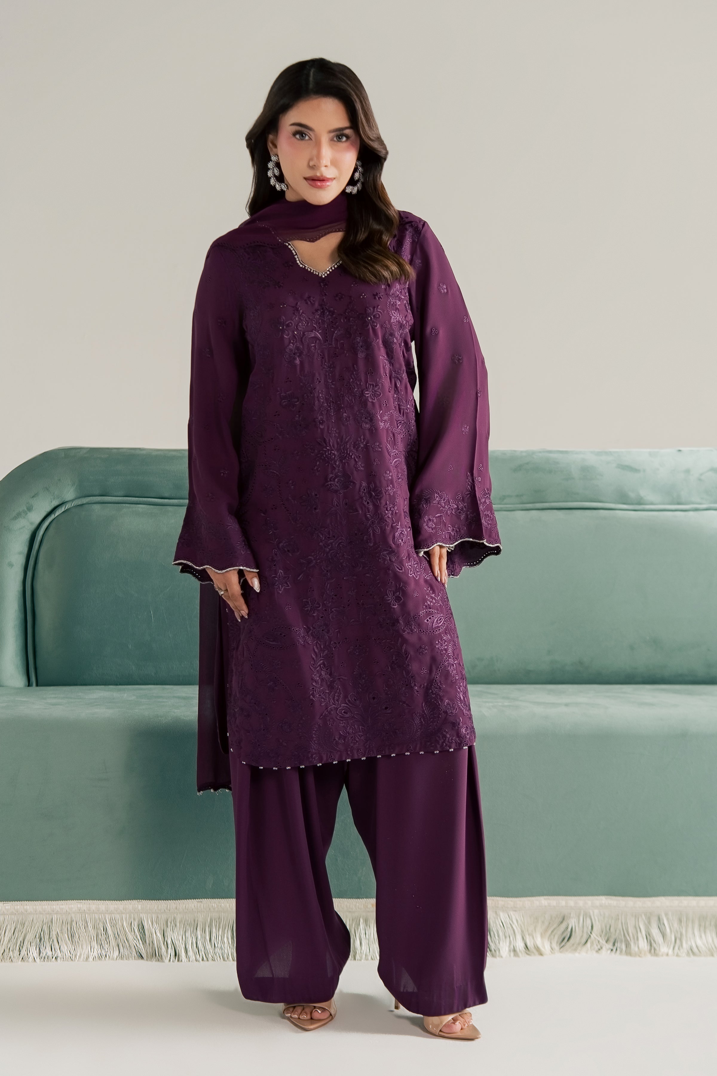 Noushay 3Pc - Festive Luxe Pret
