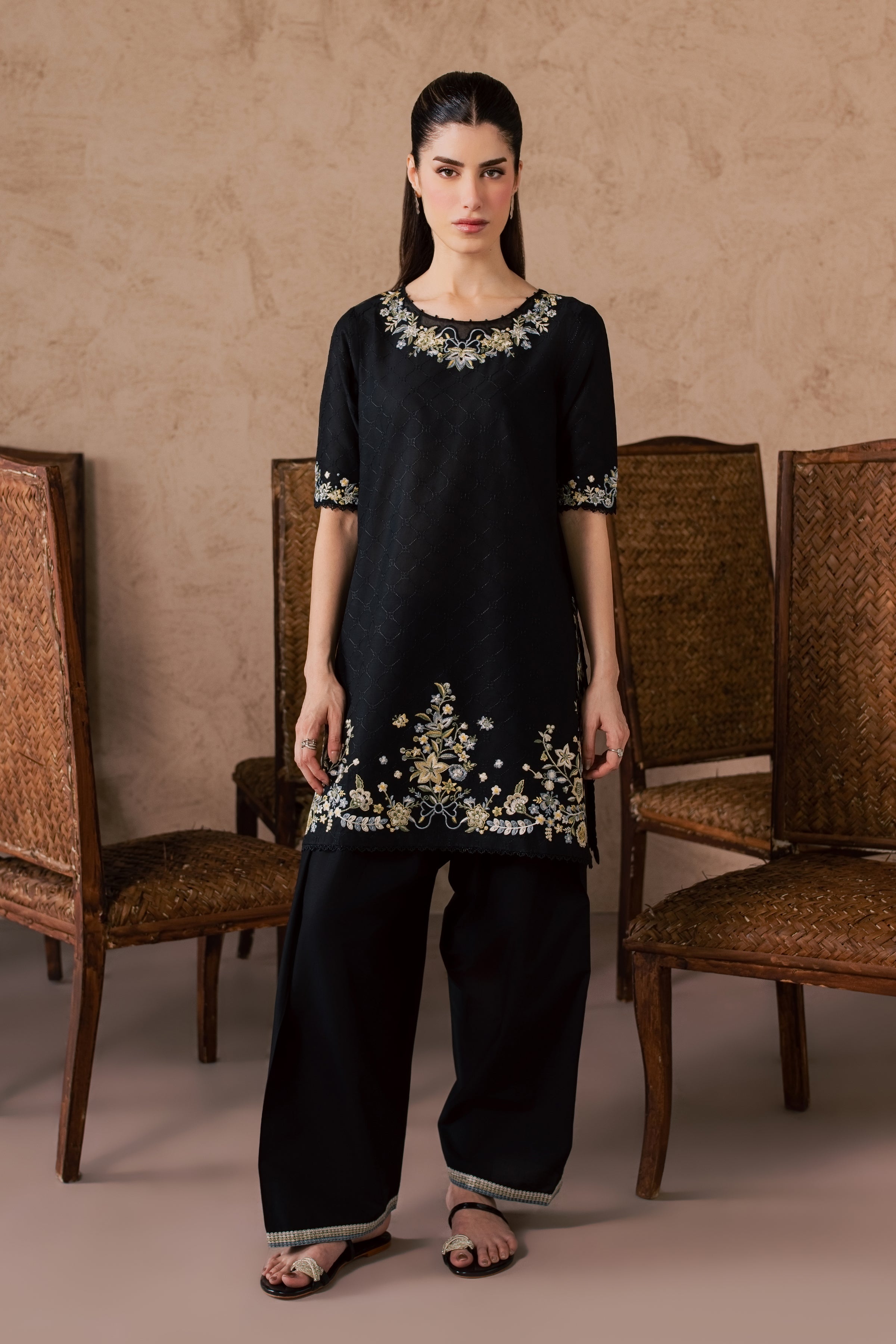 Venom Veil 2Pc - Embroidered Lawn Dress