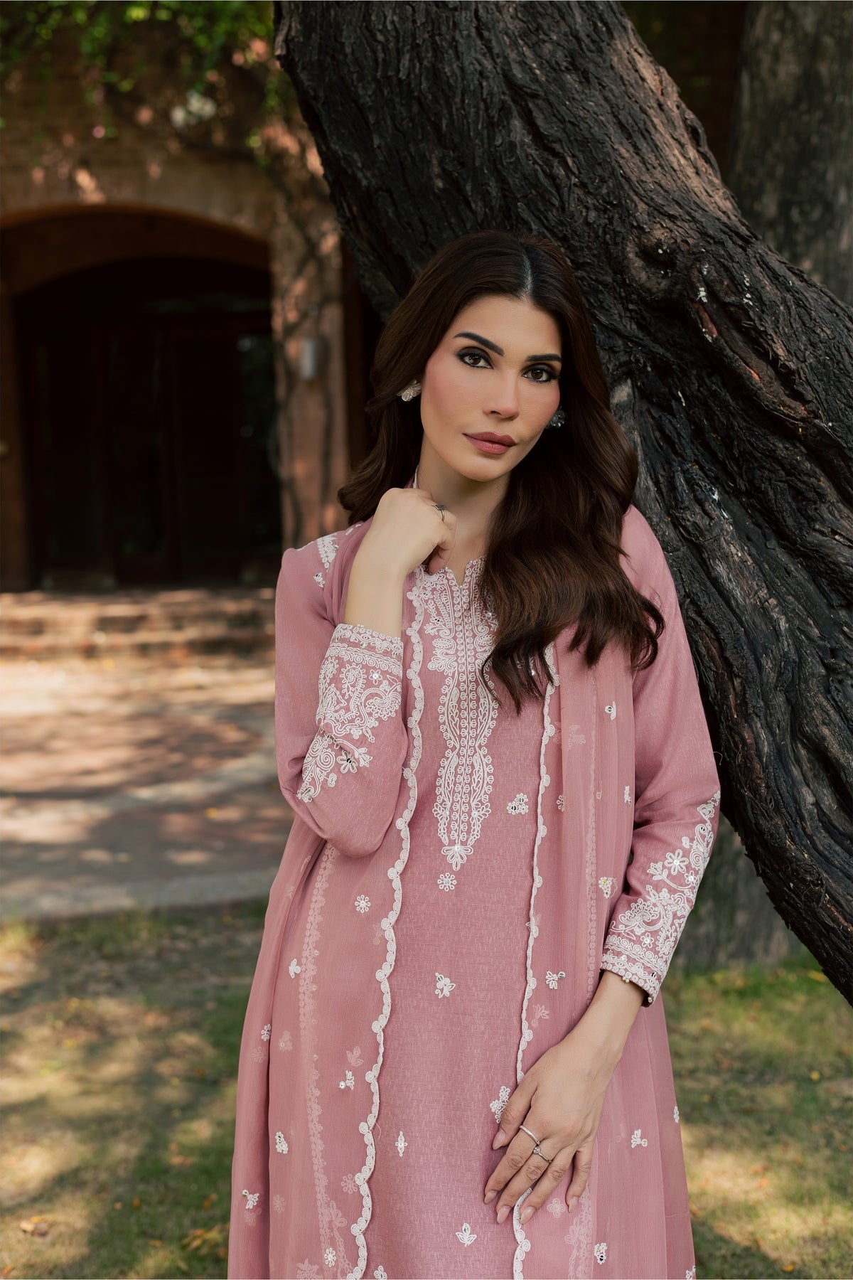 Calliope 3Pc - Embroidered Karandi Pret