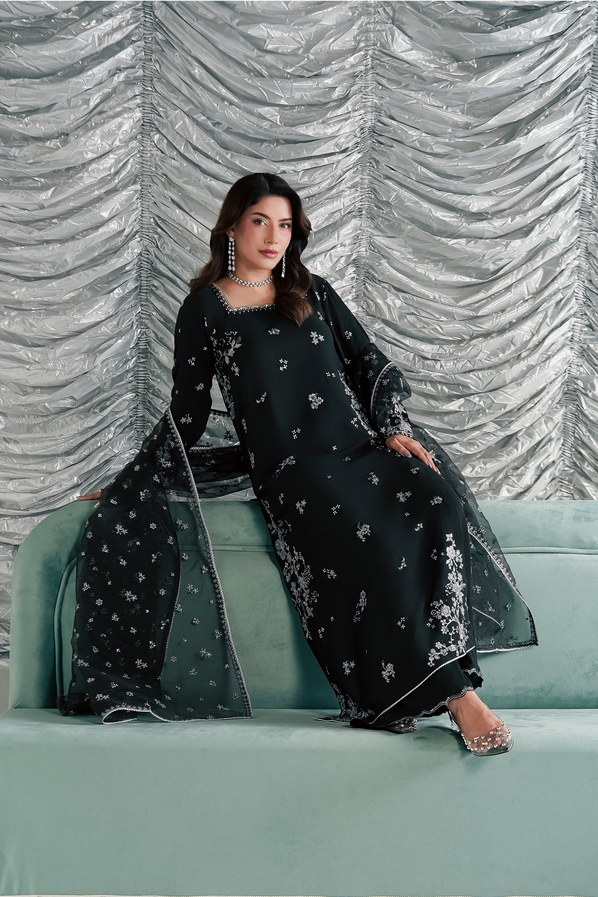 Ruhya 3Pc - Festive Luxe Pret