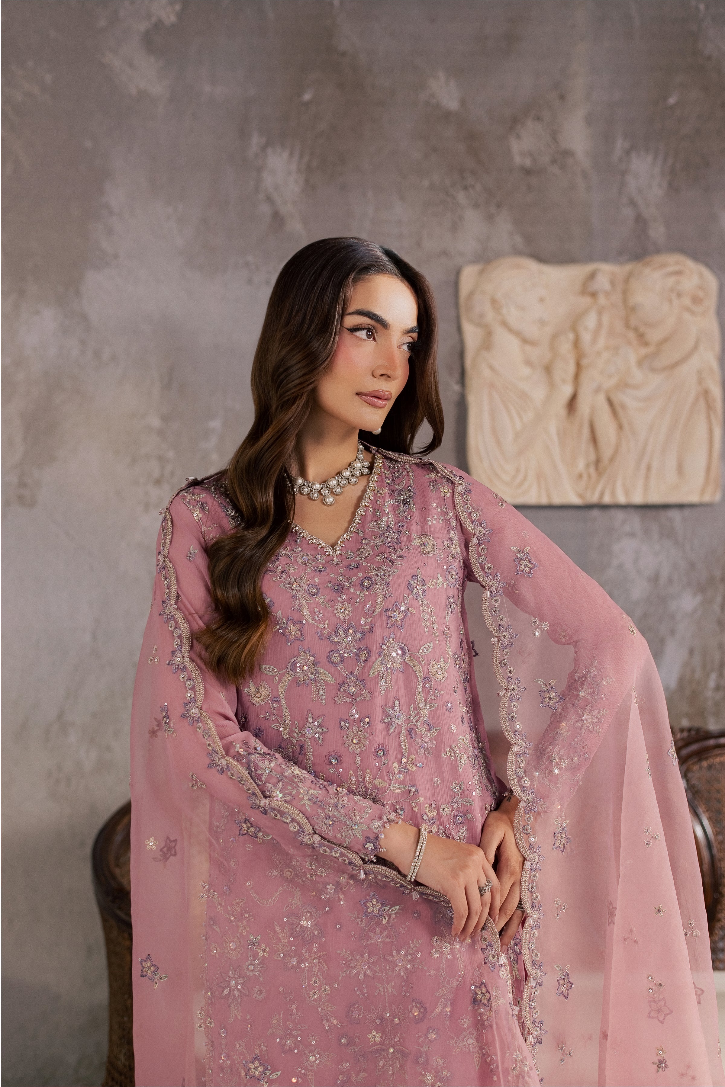 Coral 3Pc - Festive Luxe Pret