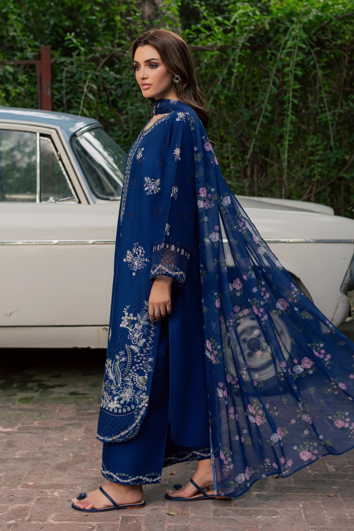 Pasni 3Pc - Embroidered Khaddar Pret