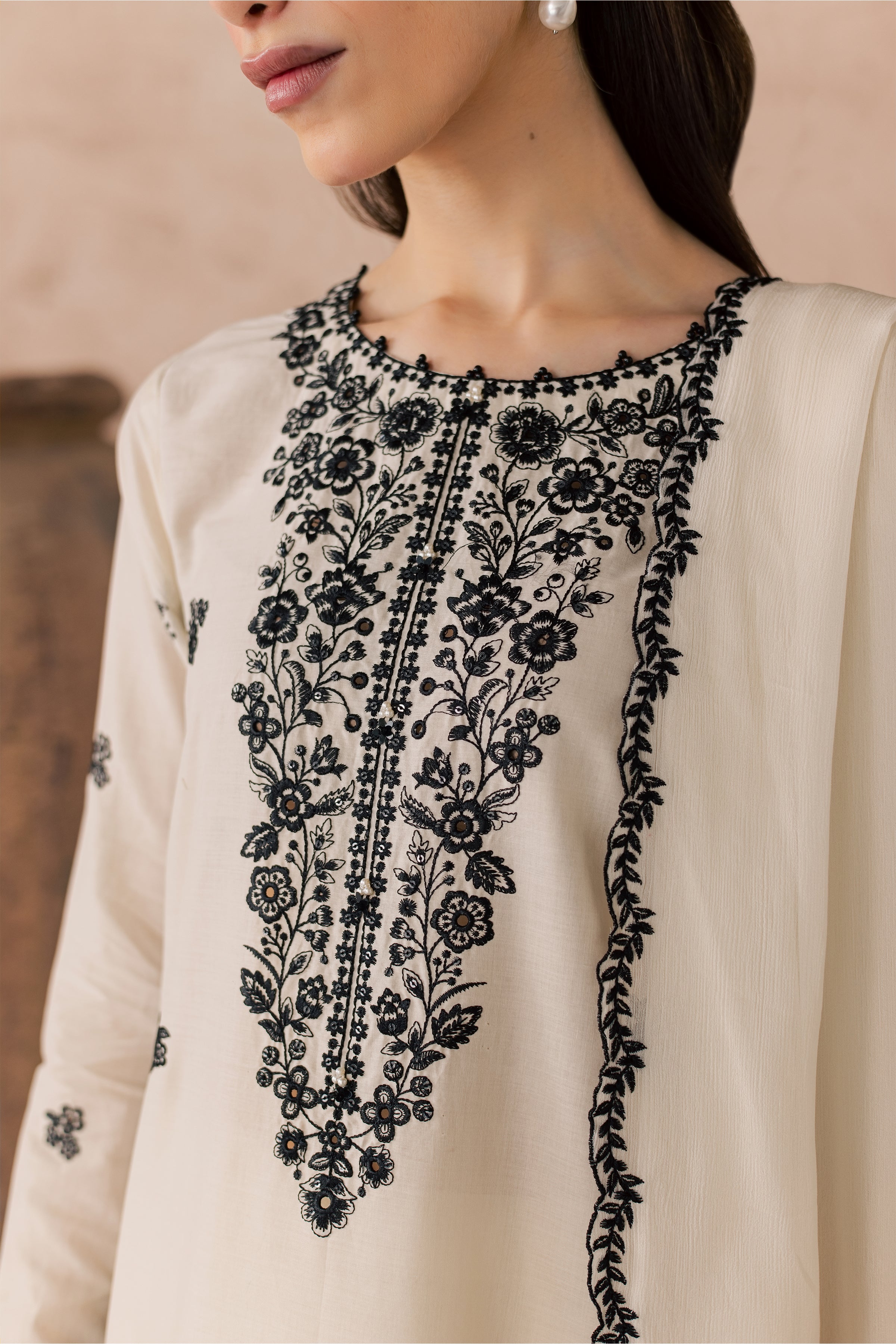 Sia 3Pc - Embroidered Lawn Dress