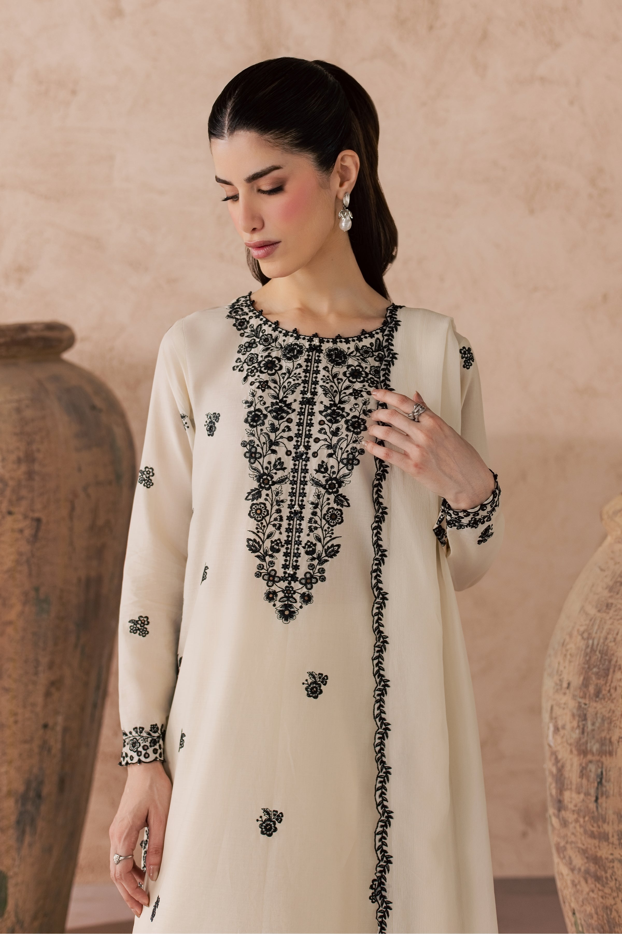 Sia 3Pc - Embroidered Lawn Dress