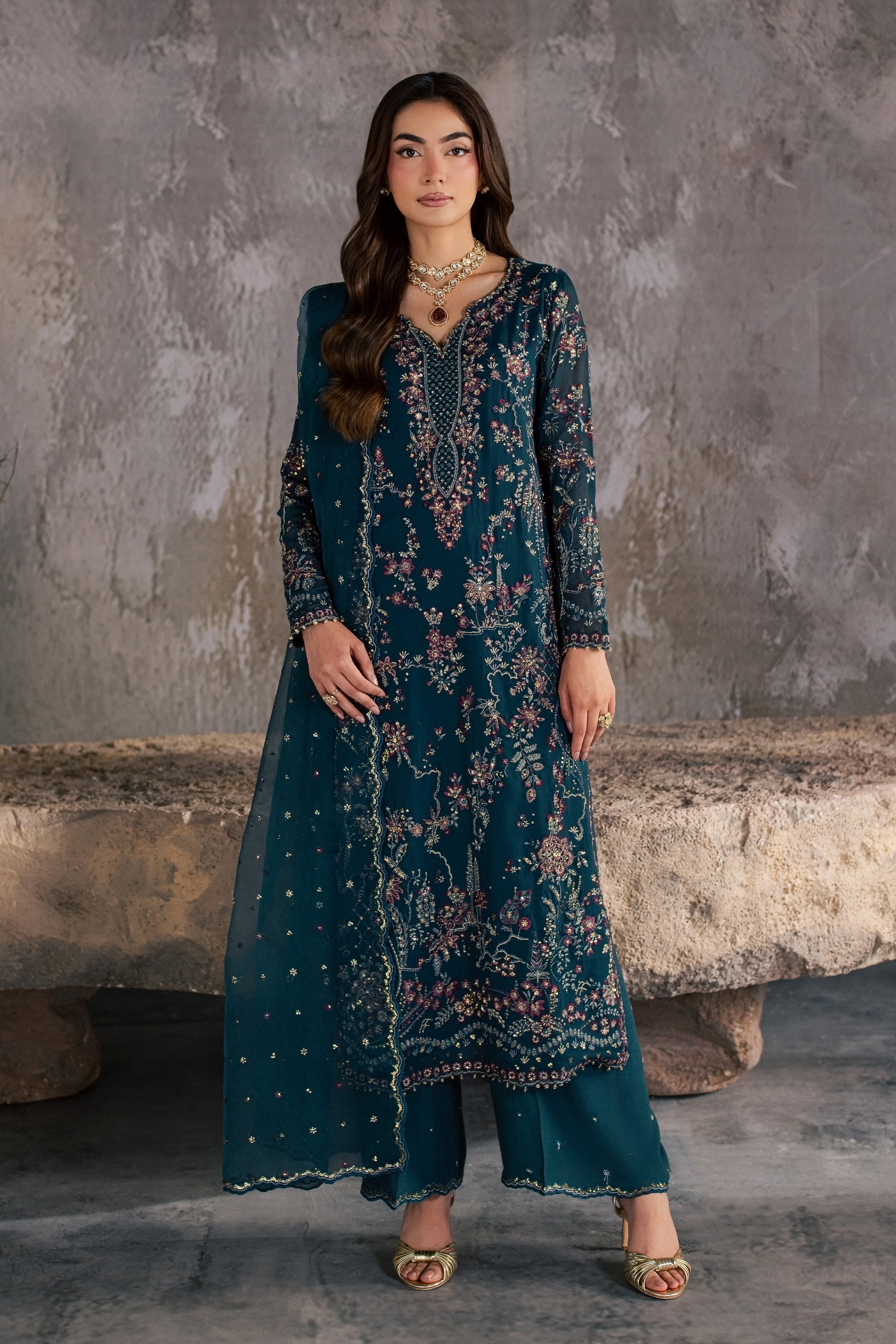Nazish 3Pc - Festive Luxe Pret