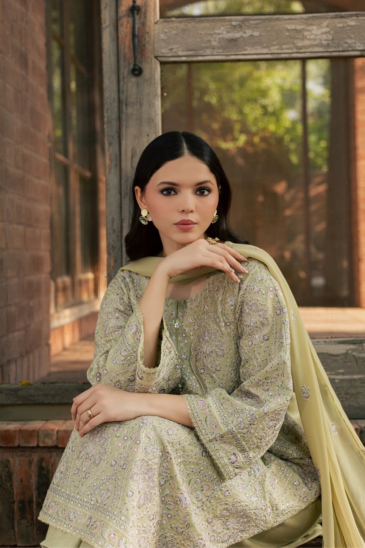 Kualalampur 3Pc - Embroidered Karandi Pret