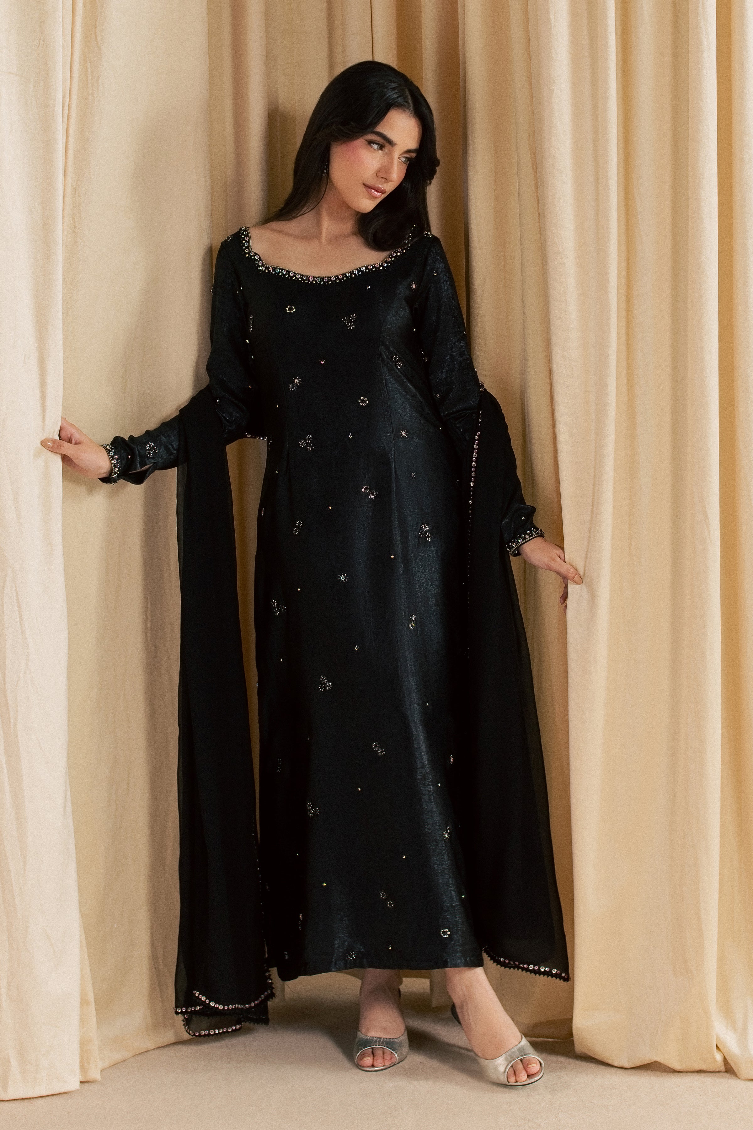 Siyah Shaam 3Pc - Festive Luxe Pret