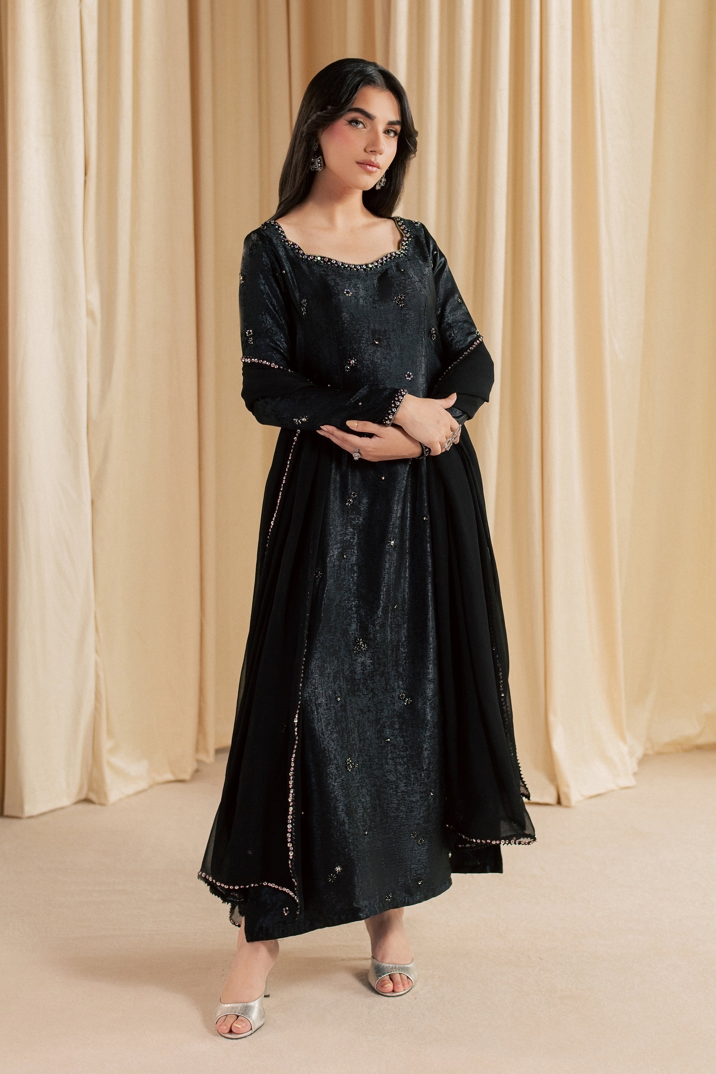 Siyah Shaam 3Pc - Festive Luxe Pret