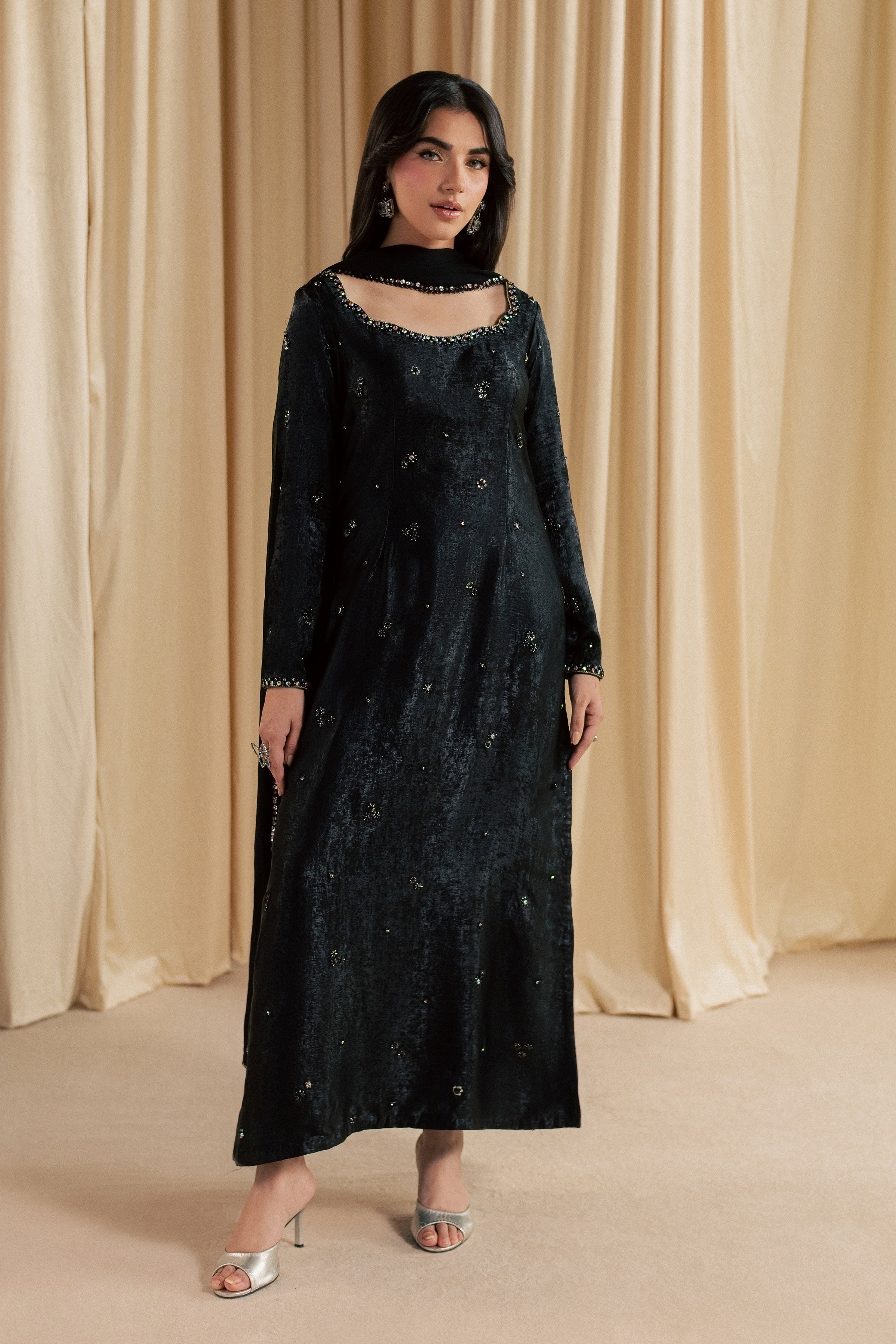 Siyah Shaam 3Pc - Festive Luxe Pret