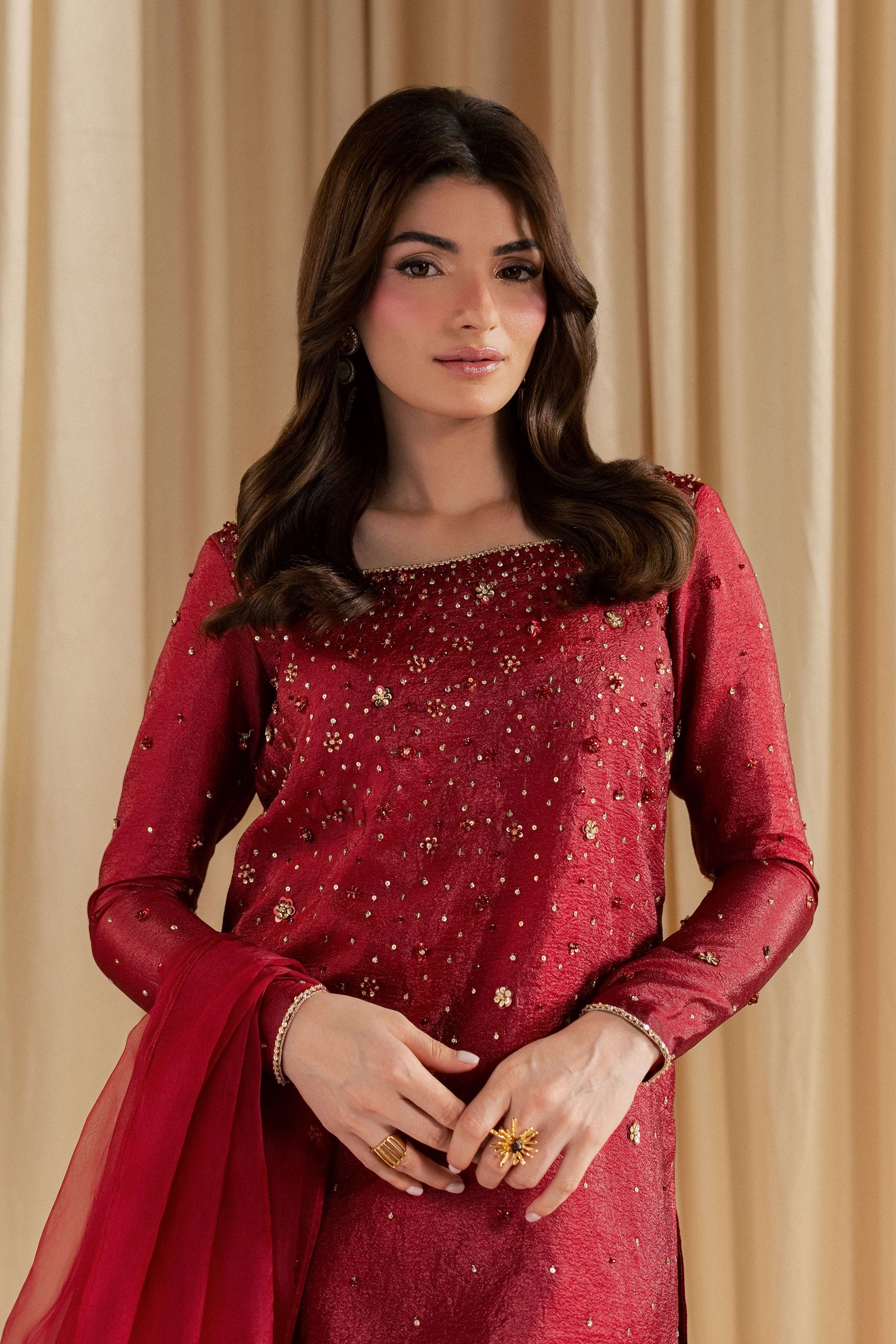 Ruby Stone 3Pc - Festive Luxe Pret