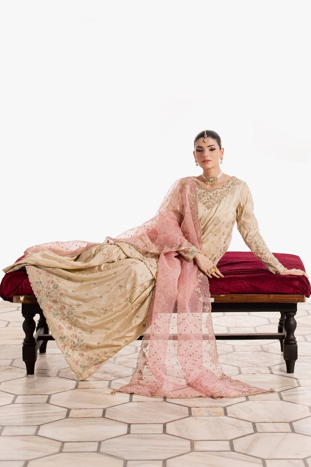 Zariyab 3Pc - Wedding Formal Dress