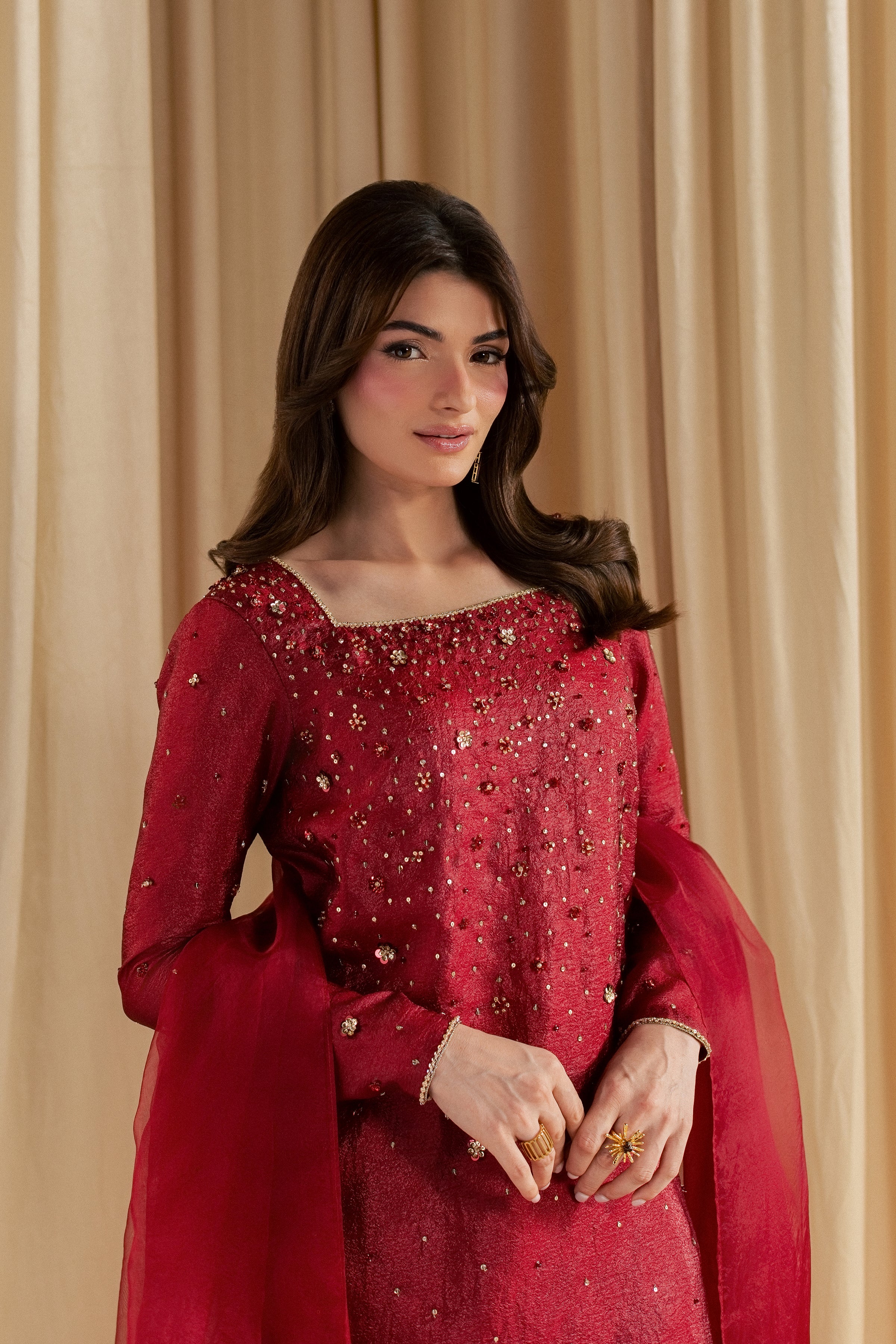 Ruby Stone 3Pc - Festive Luxe Pret