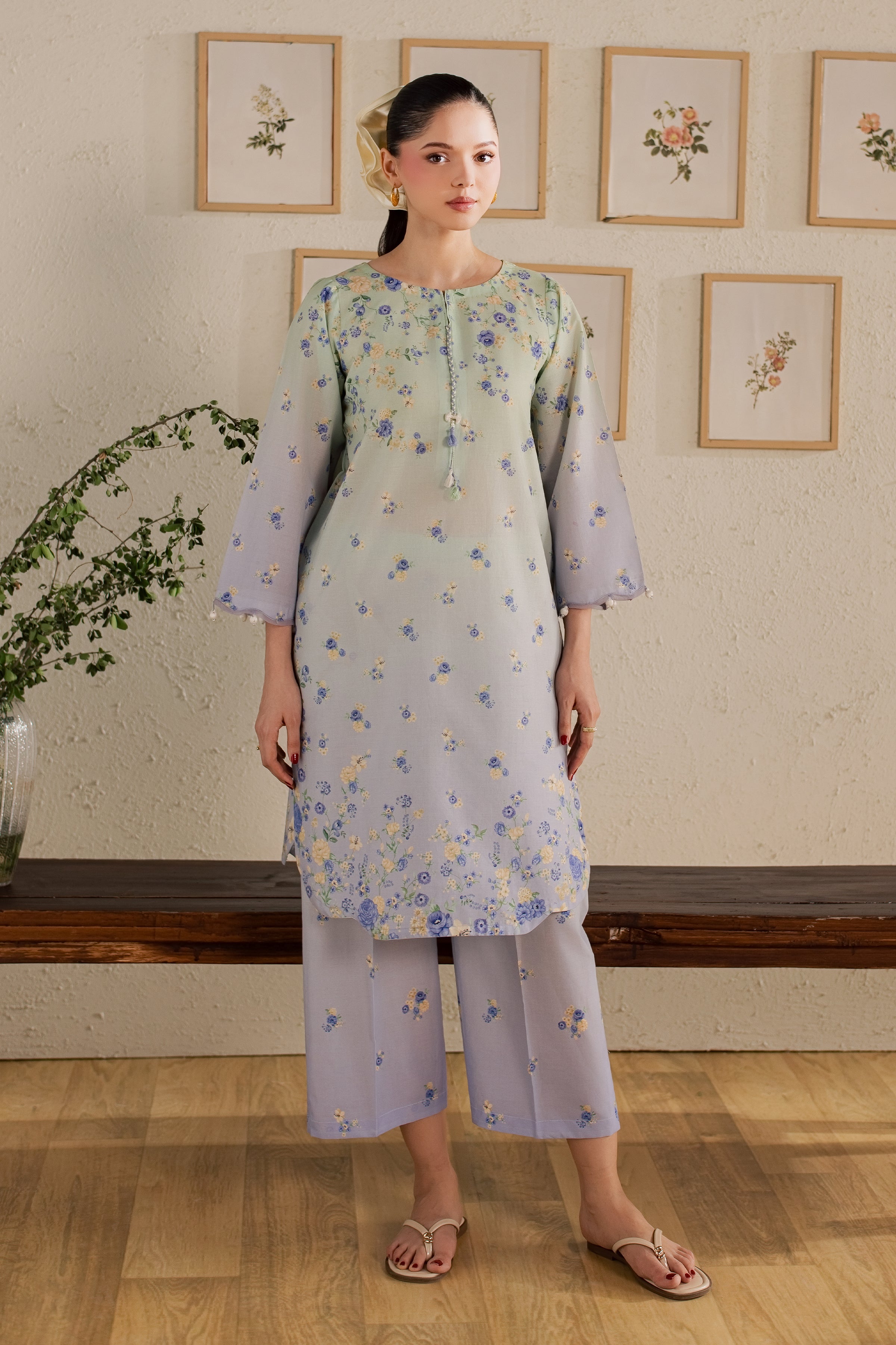 Dorami 2Pc - Printed Lawn Dress