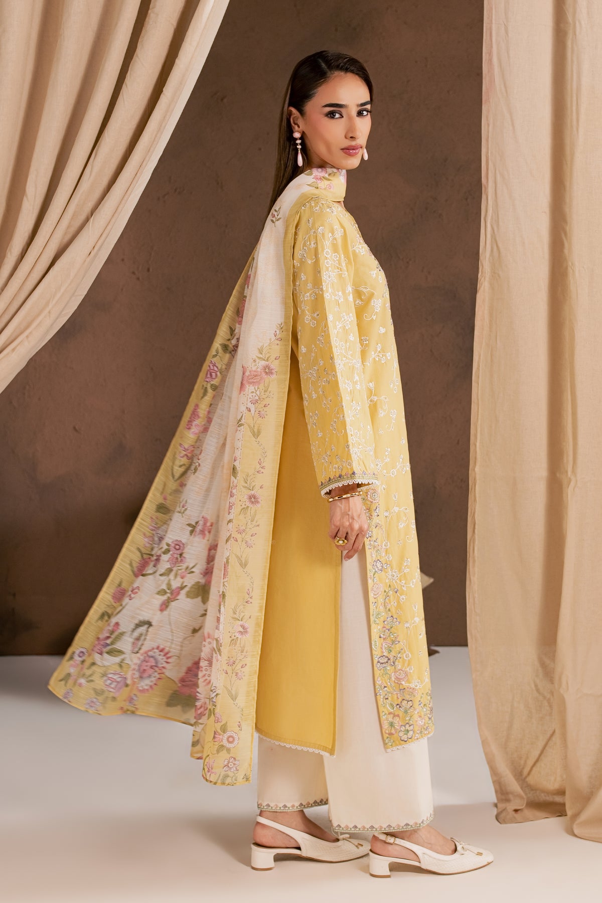 Sunlit Garden 3Pc - Embroidered Cambric Pret