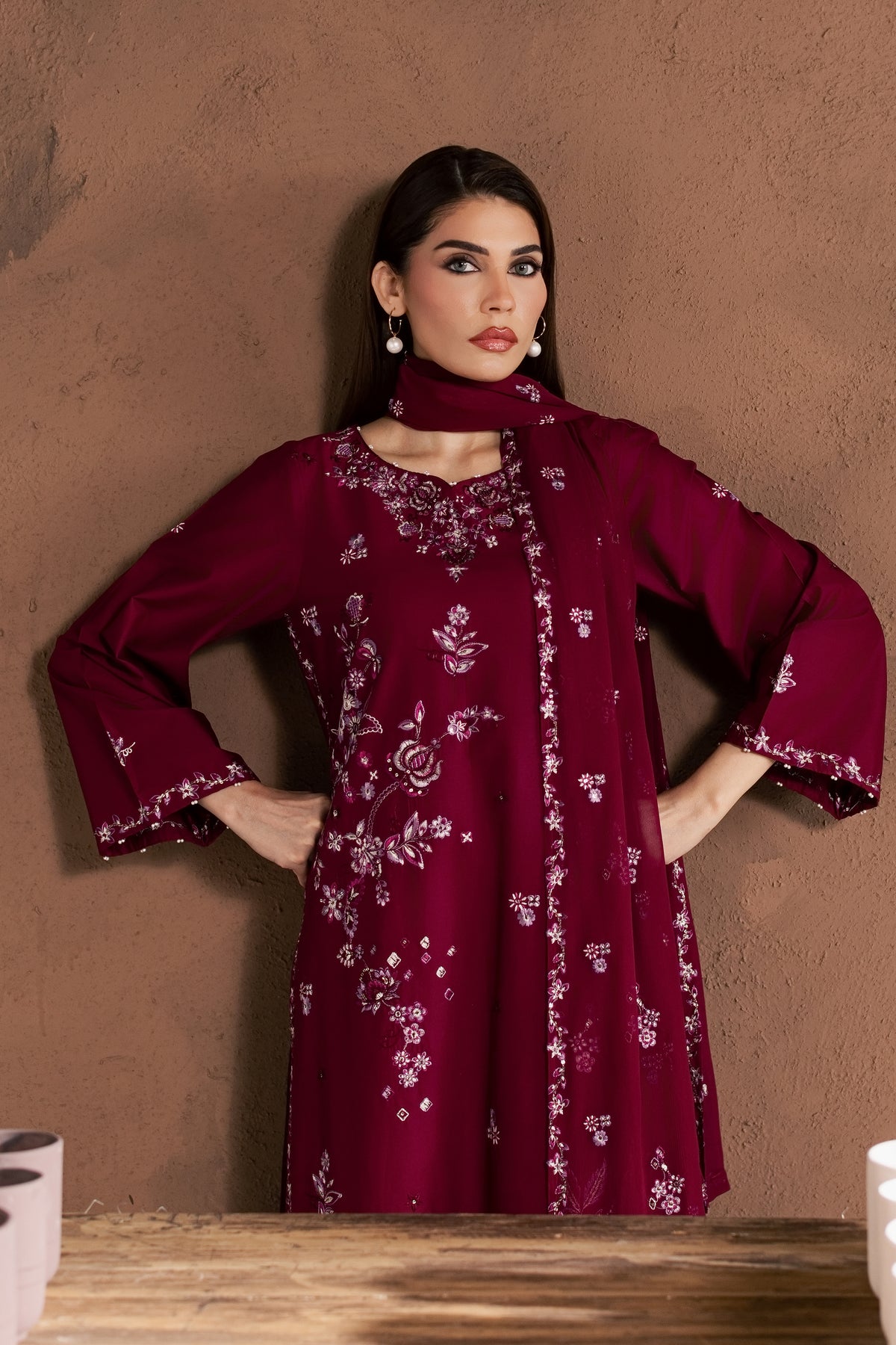 Jammy 3Pc - Embroidered Cambric Pret