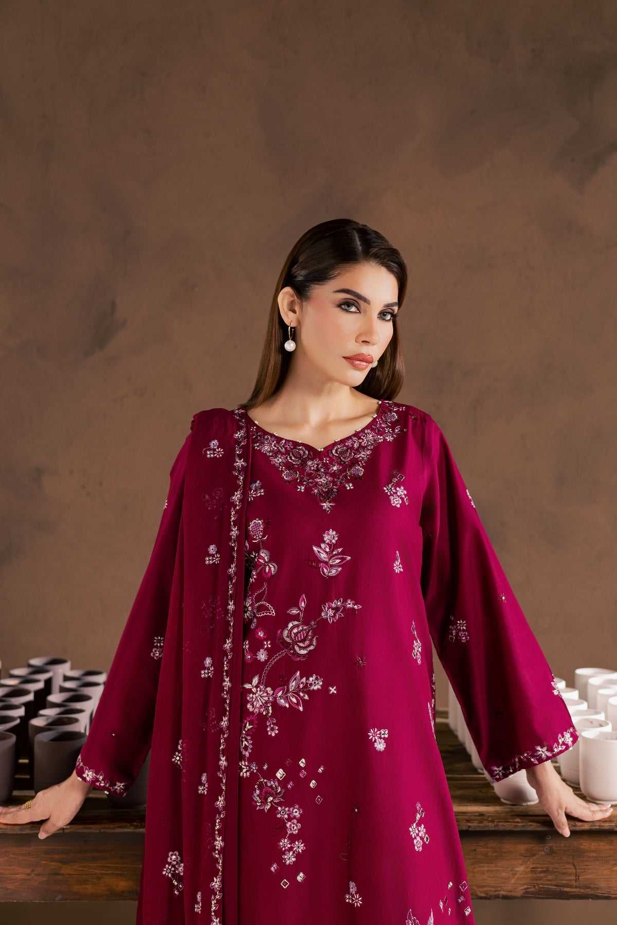 Jammy 3Pc - Embroidered Cambric Pret