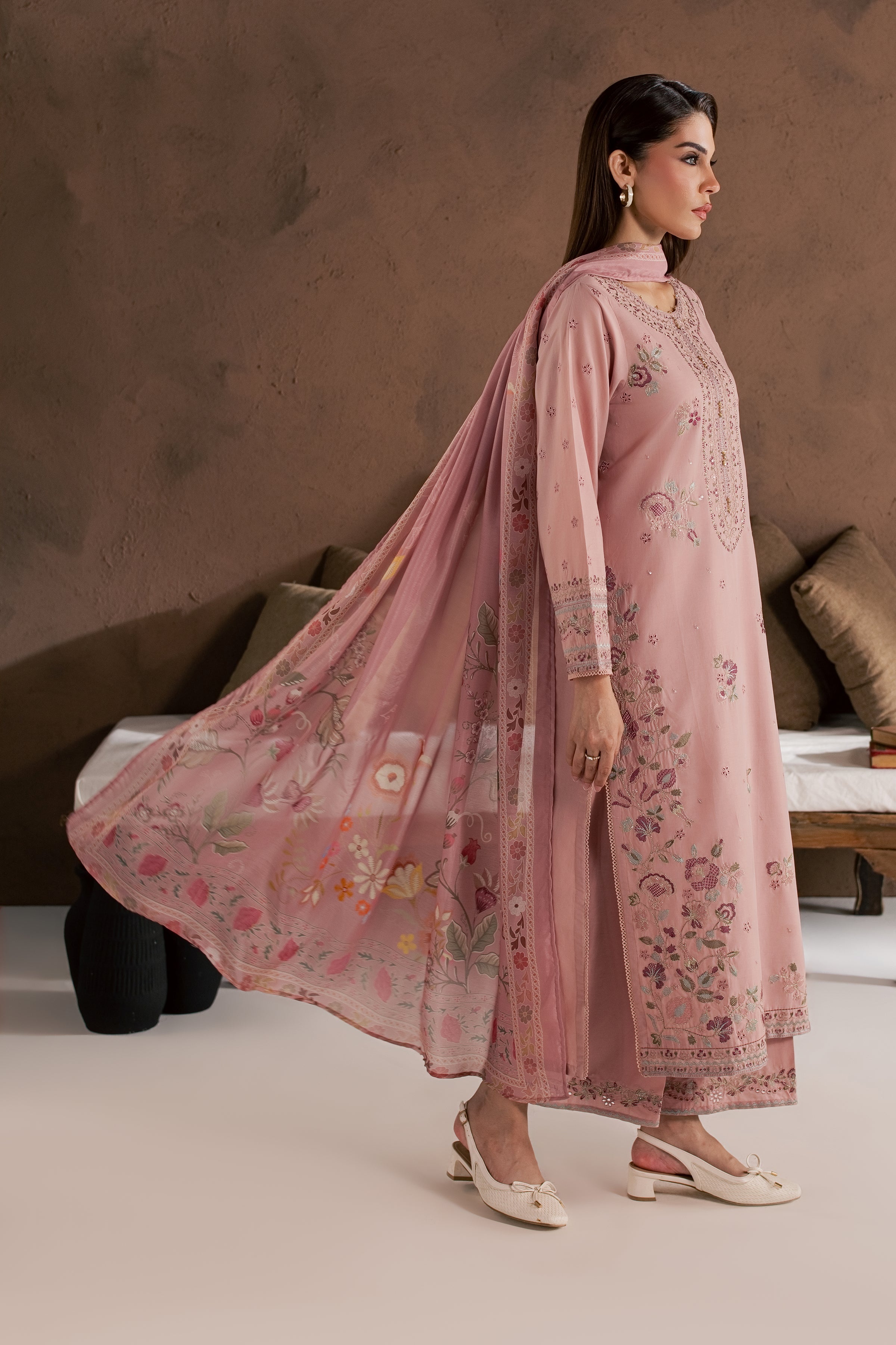 Blossom Love 3Pc - Embroidered Cambric Pret