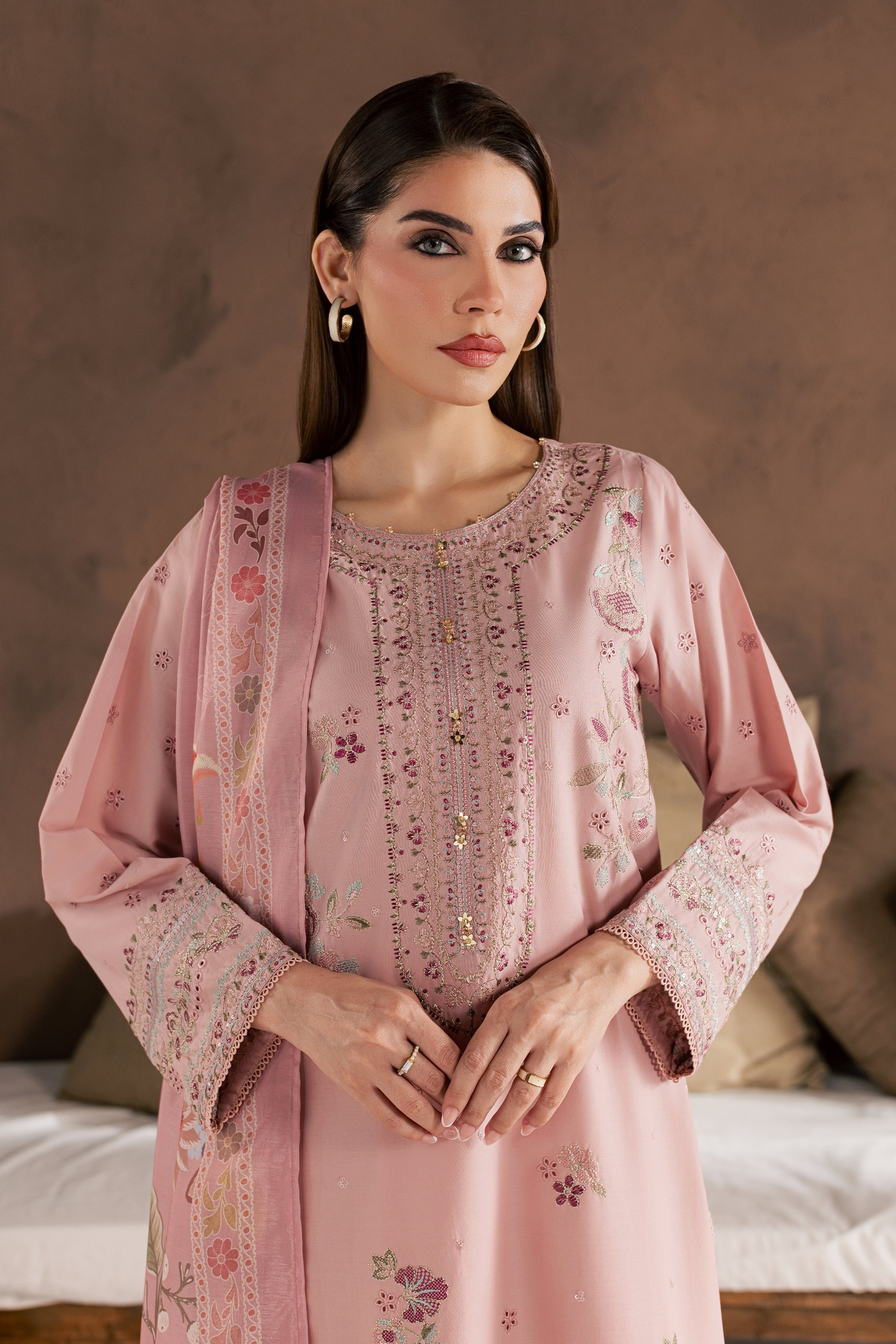 Blossom Love 3Pc - Embroidered Cambric Pret
