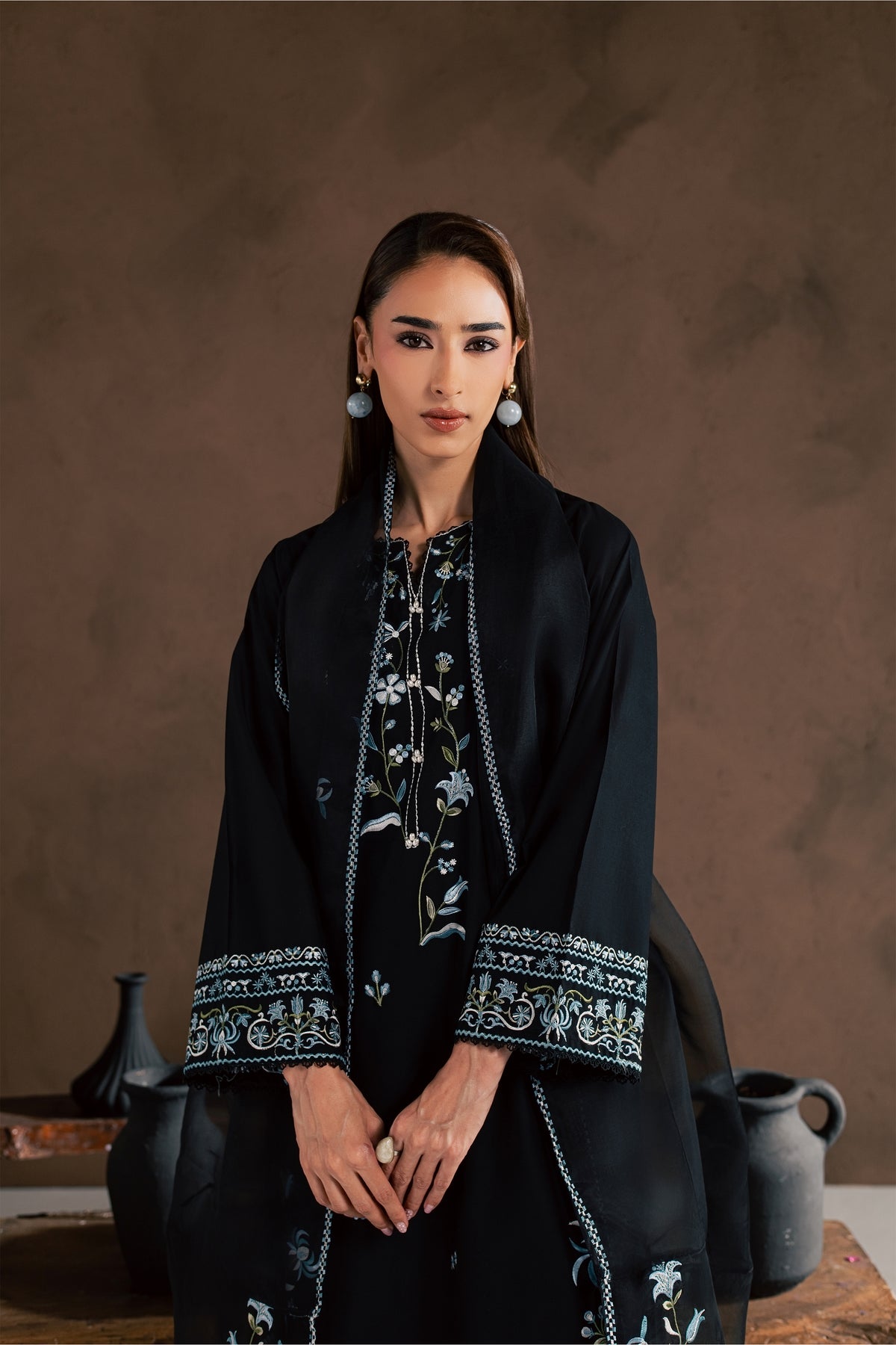 Chloe 3Pc - Embroidered Cambric Pret