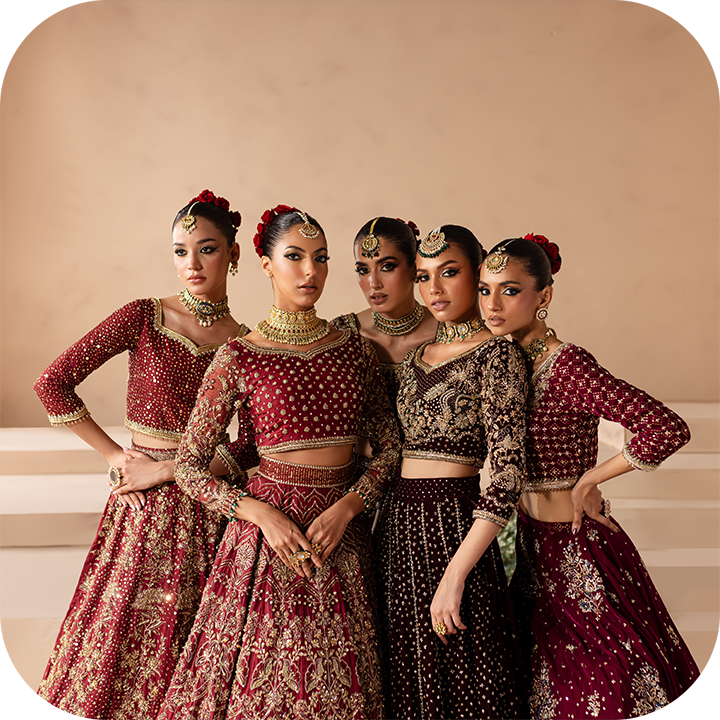 "BATIK Aurelia Bridal Collection – modern and traditional Pakistani bridal wear with elegant designs and luxury craftsmanship.