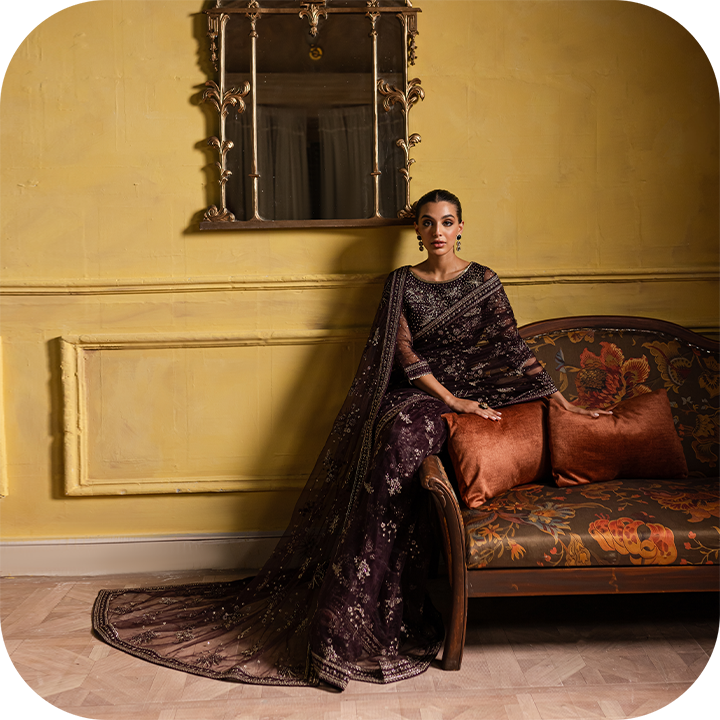 Elegant Pakistani wedding guest attire blending tradition with modern style.