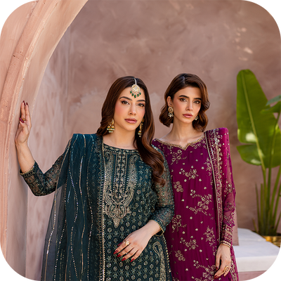 BATIK’s Luxury Festive Pret Collection, A Glamorous Collaboration with Influencers HIRA & HEMAYAL