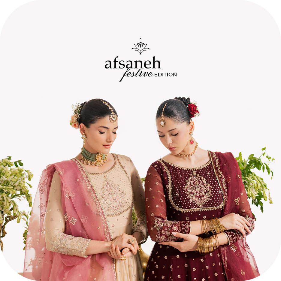 Elegant wedding looks for a bride’s sister, cousin or guest in rich, embroidered formal wear