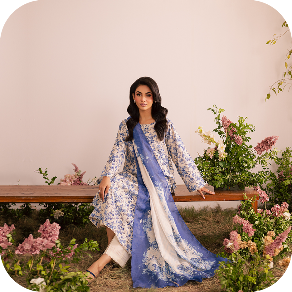Lightweight printed pret dress perfect for post-Eid wear