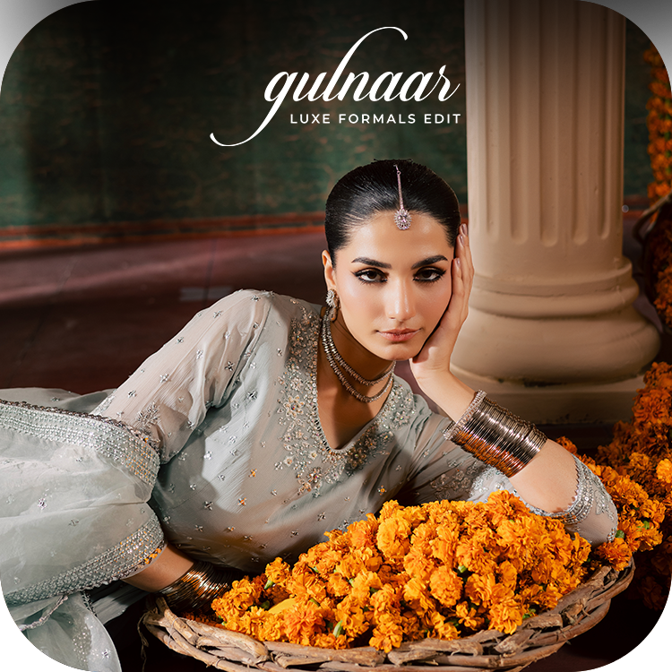 Batik’s Gulnaar collection featuring embroidered chiffon, crinkle, and net frocks adorned with adda, sequin, and resham work. Timeless South Asian formal wear designed for weddings, festive gatherings, and elegant occasions, blending classic craftsmanship