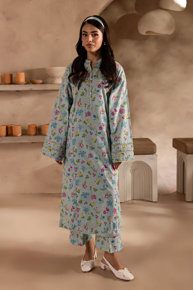 Floriana 2Pc - Printed Khaddar Dress