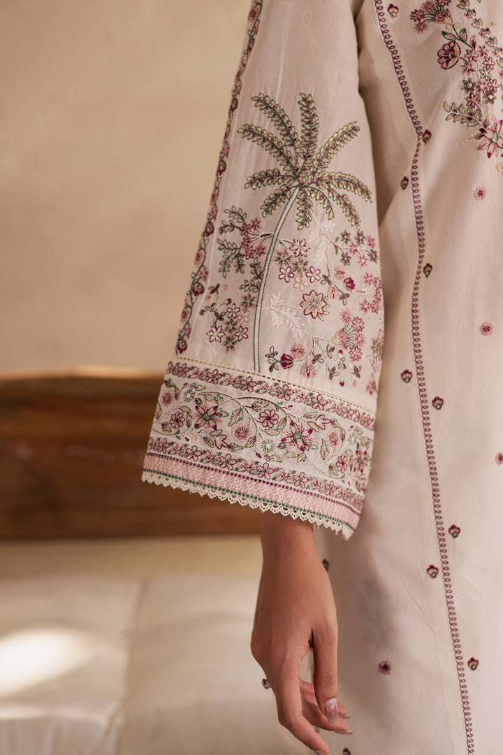 Flynn 3Pc - Embroidered Solid Dress - BATIK