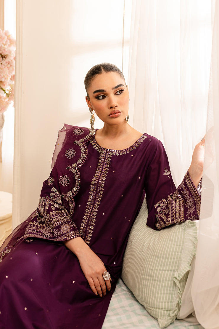 Sheza 3Pc - Embroidered Lawn Dress - BATIK