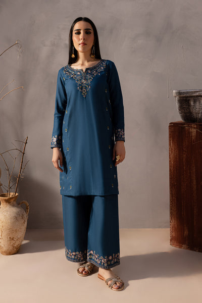 Nehar 2Pc - Embroidered Khaddar Dress - BATIK