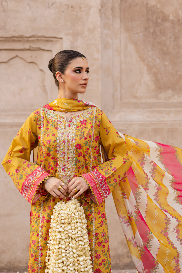 Bert 3Pc- Printed Lawn Dress