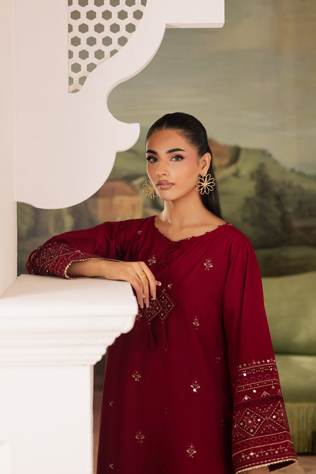 Flawn 2Pc - Embroidered Lawn Pret