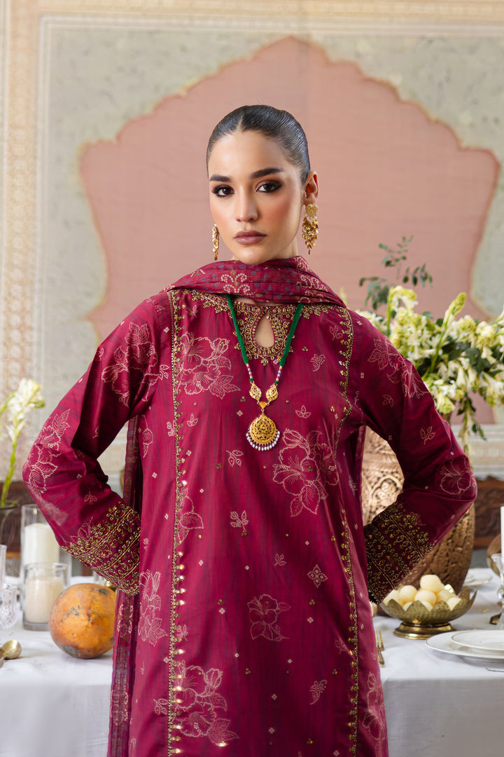 Bhandni 3Pc- Printed Lawn Dress