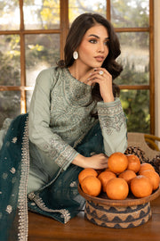 Sea Sand 3Pc - Embroidered Khaddar Dress