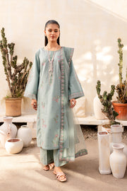 Cora 3Pc - Embroidered Khaddar Dress - BATIK