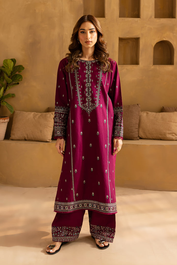 Mahay 2Pc- Embroidered Khaddar Dress - BATIK