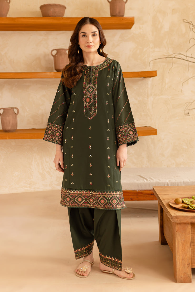 Eden 2Pc - Embroidered Lawn Dress